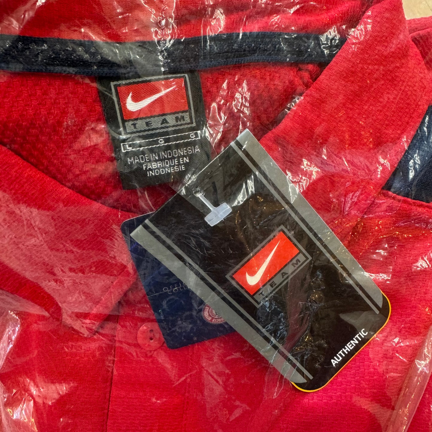 Vintage Team Nike Arizona Polo T-shirt Sz L