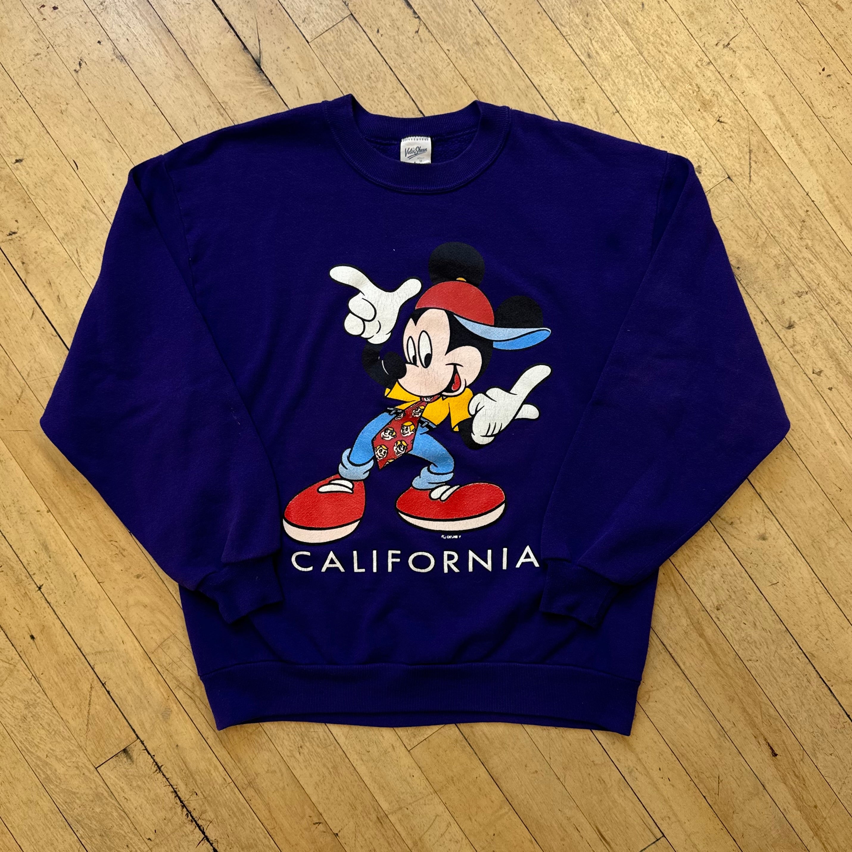 Vintage Mickey Mouse California CrewNeck Sz L