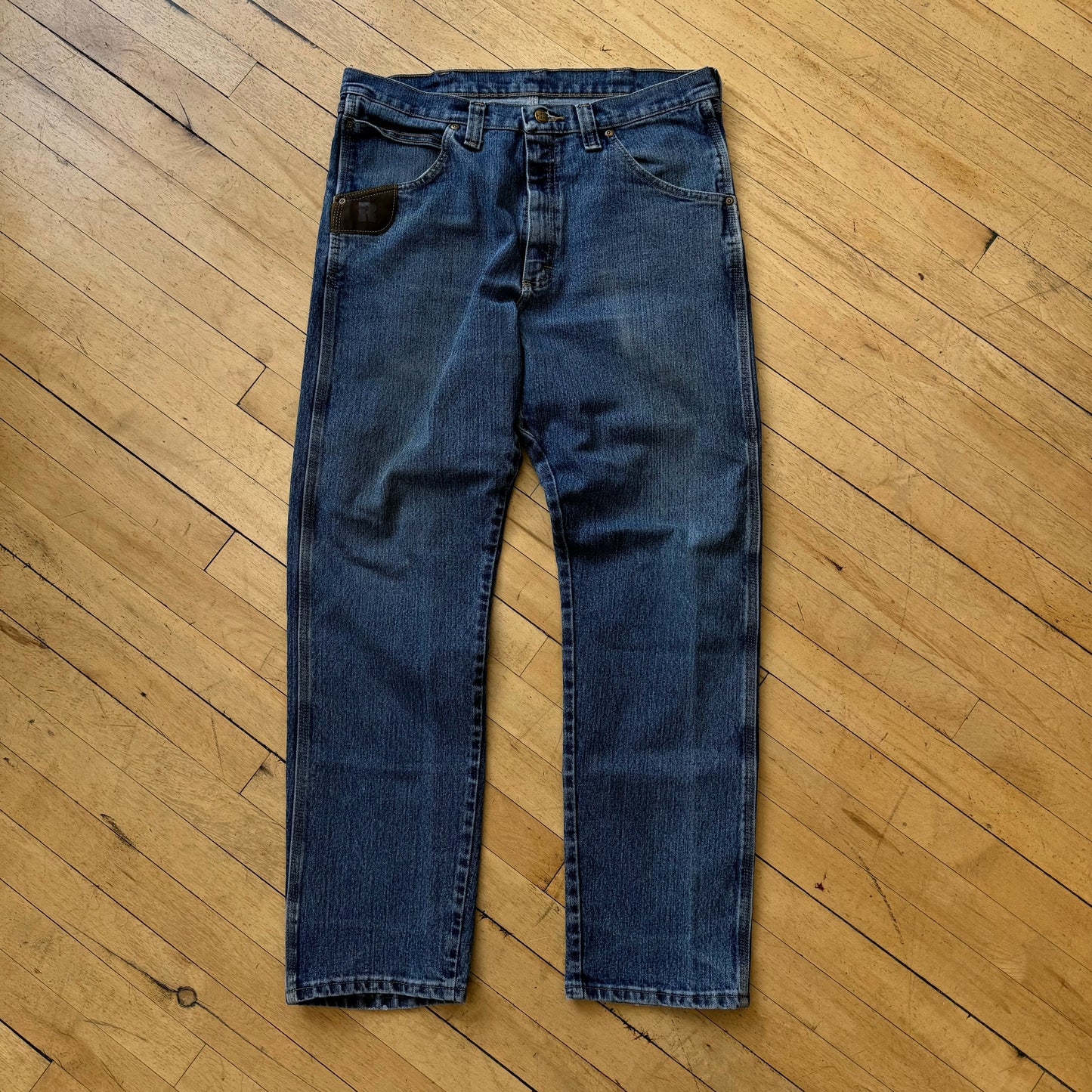 Vintage Wrangler Riggs Denim Jeans Sz 36x32