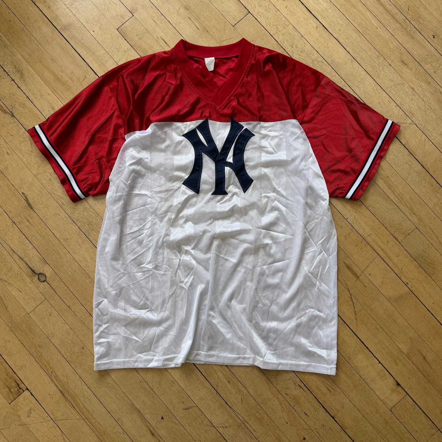 Vintage Embroidered Yankees Jersey Sz XXL