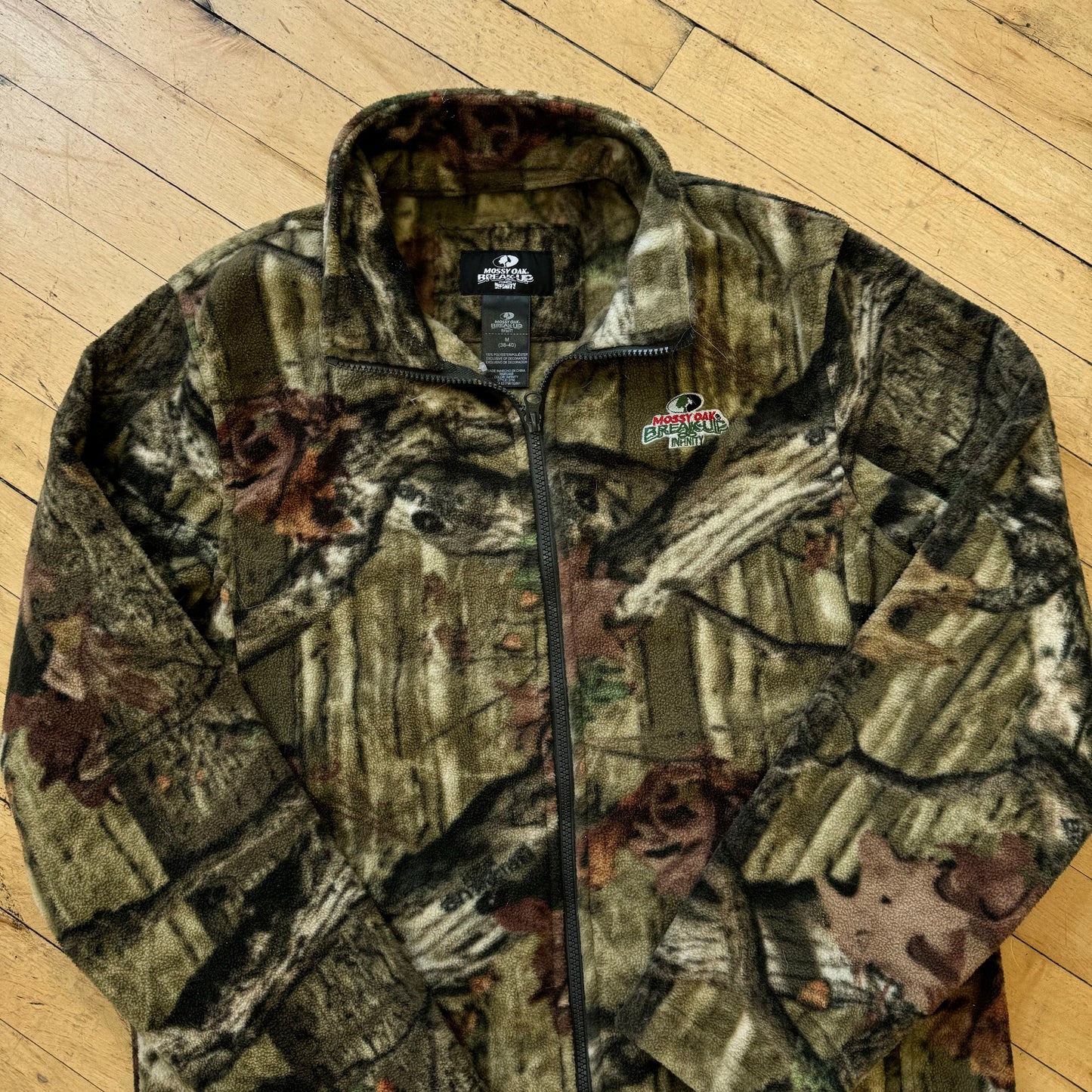 Vintage Mossy Oak Camo Fleece Jacket Sz M