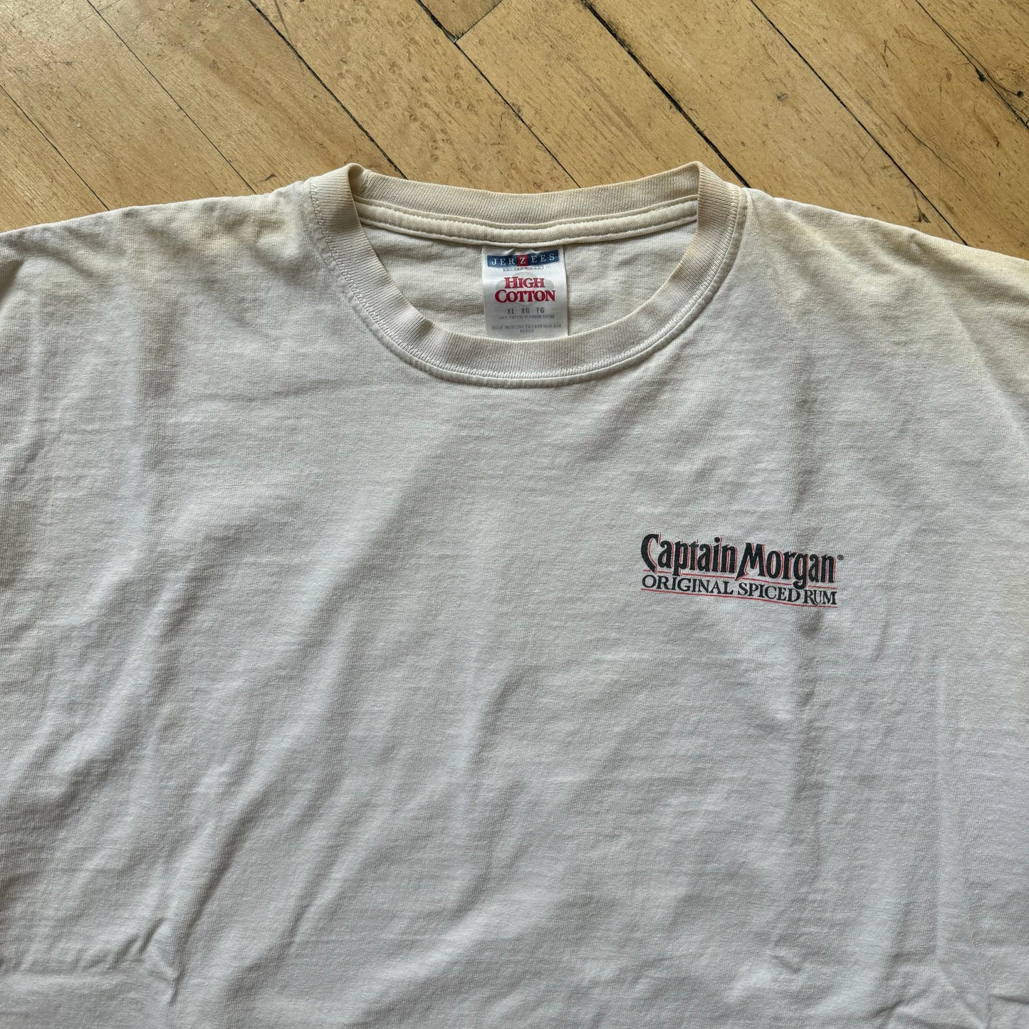 Vintage Captain Morgan Spiced Rum T-shirt Sz XL