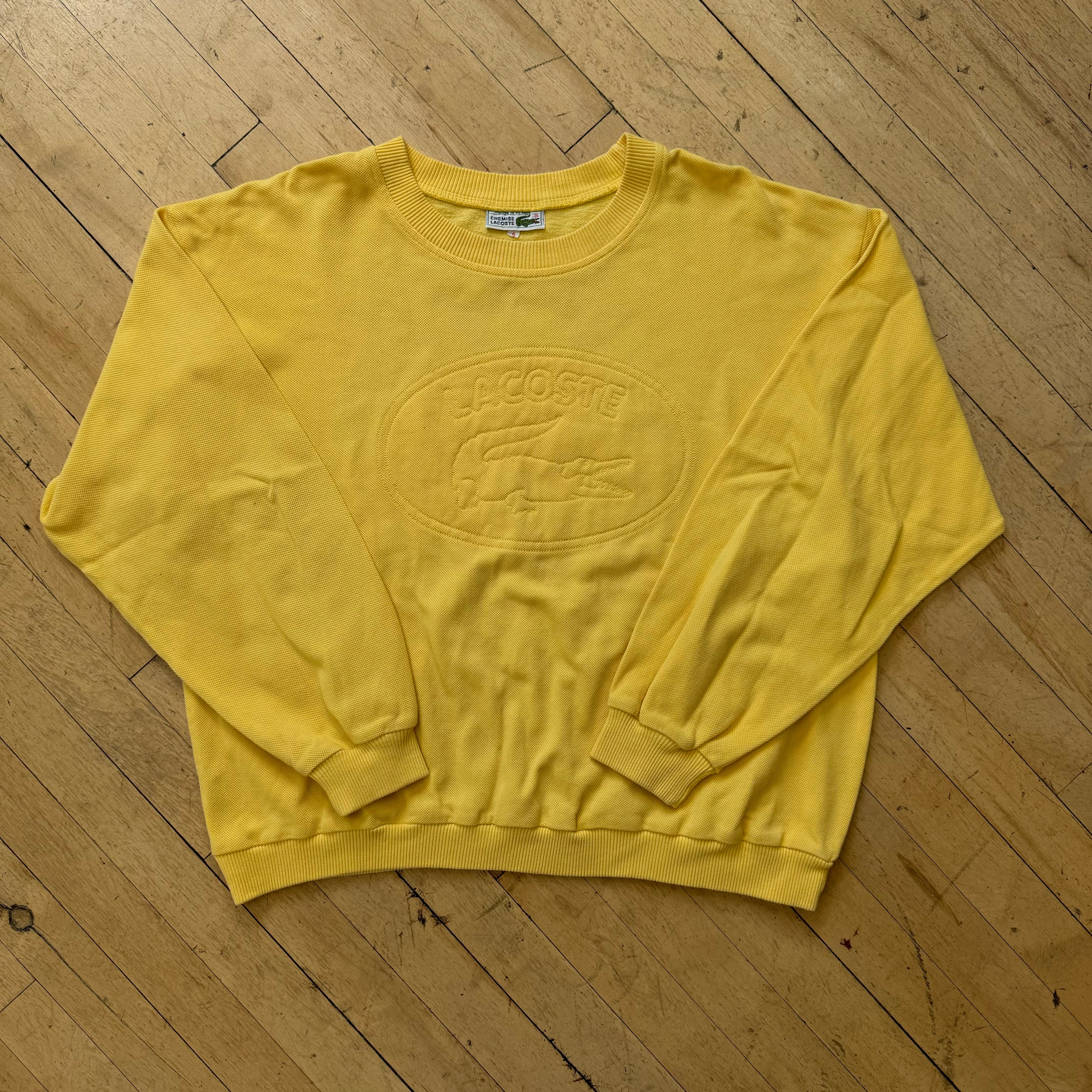 Vintage Lacoste Logo Crewneck Sz L