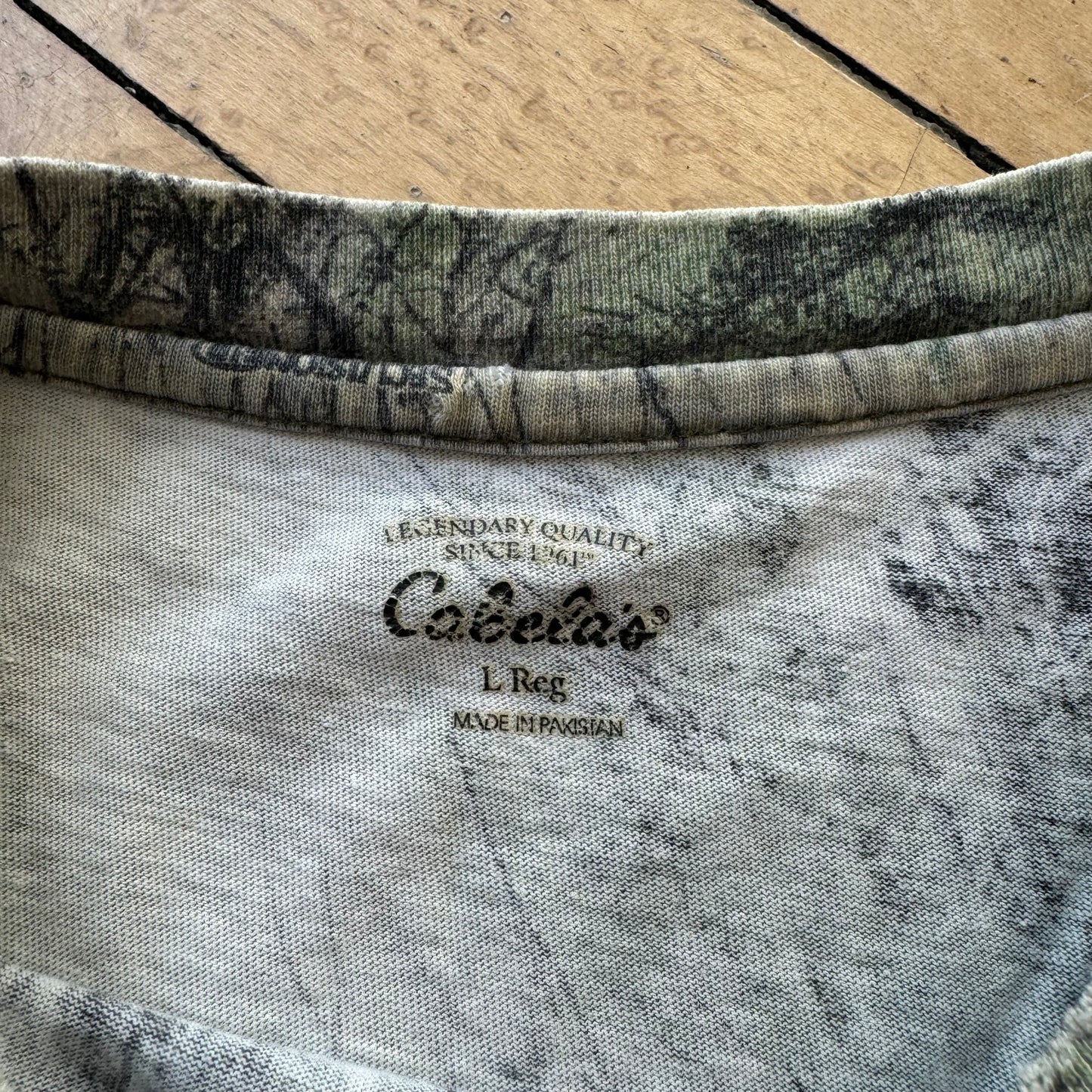 Vntg Open Country Tree Camo T-shirt Sz L