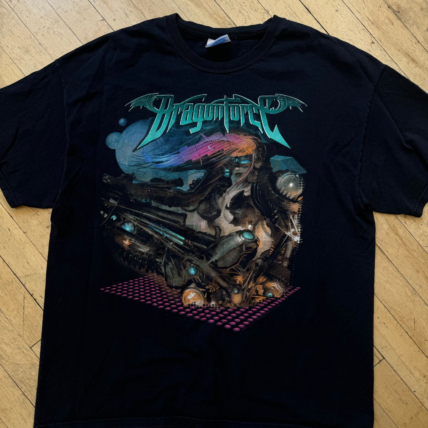 Y2K Dragon Force T-shirt Sz L