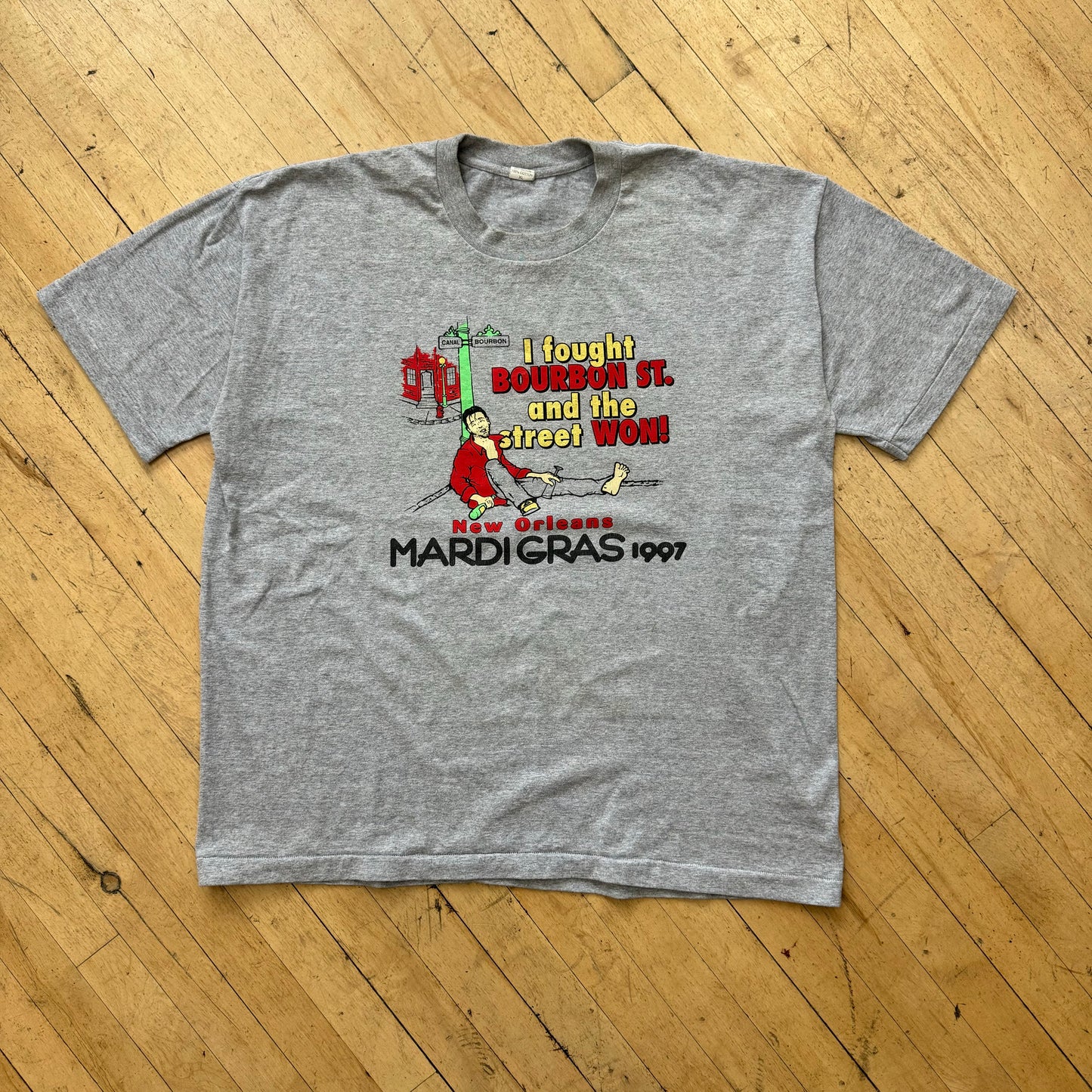 Vintage New Orleans Mardigras T-shirt Sz XL