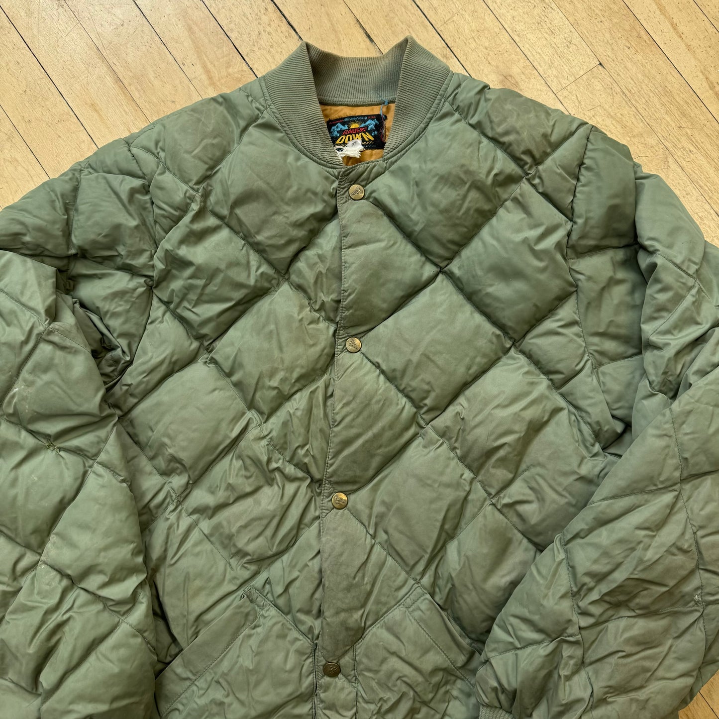 Vintage Eddie Bauer Down Quilted Puffer Jacket Sz XL