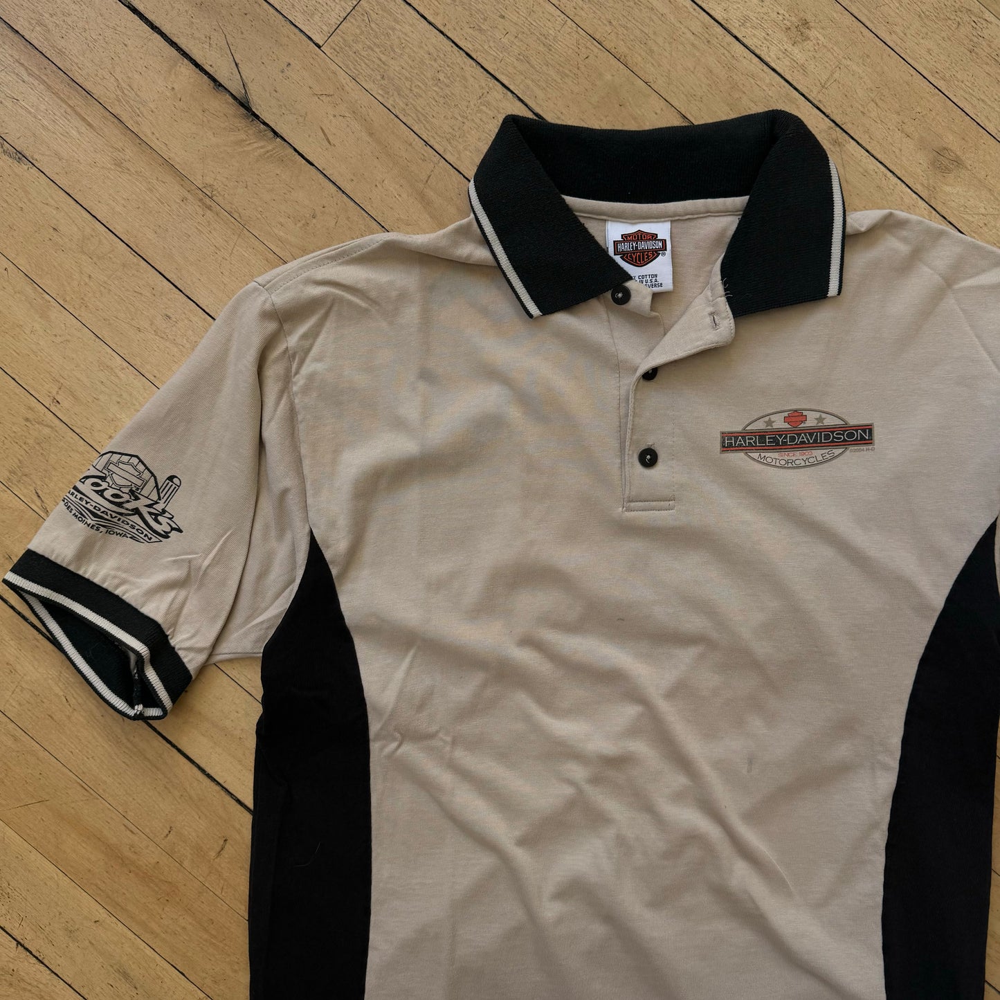 Vintage Harley Davidson Polo T-shirt Sz M