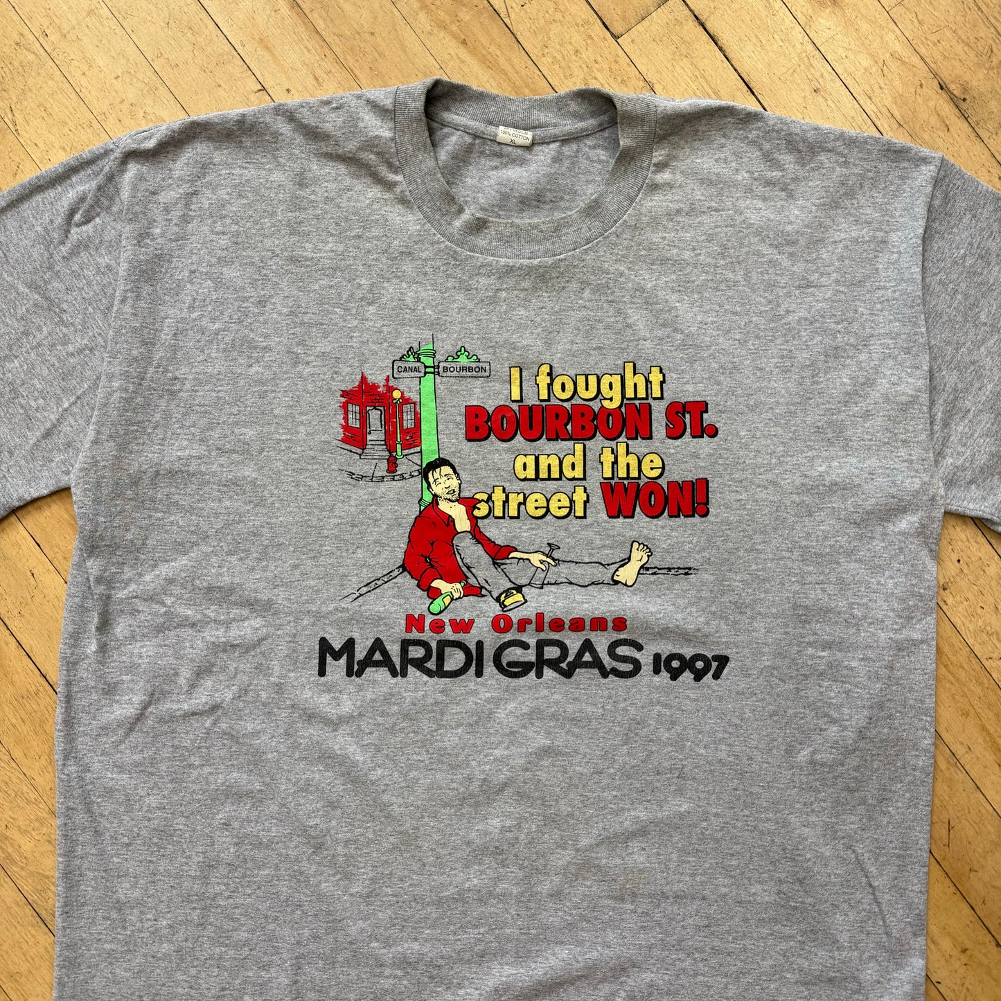 Vintage New Orleans Mardigras T-shirt Sz XL