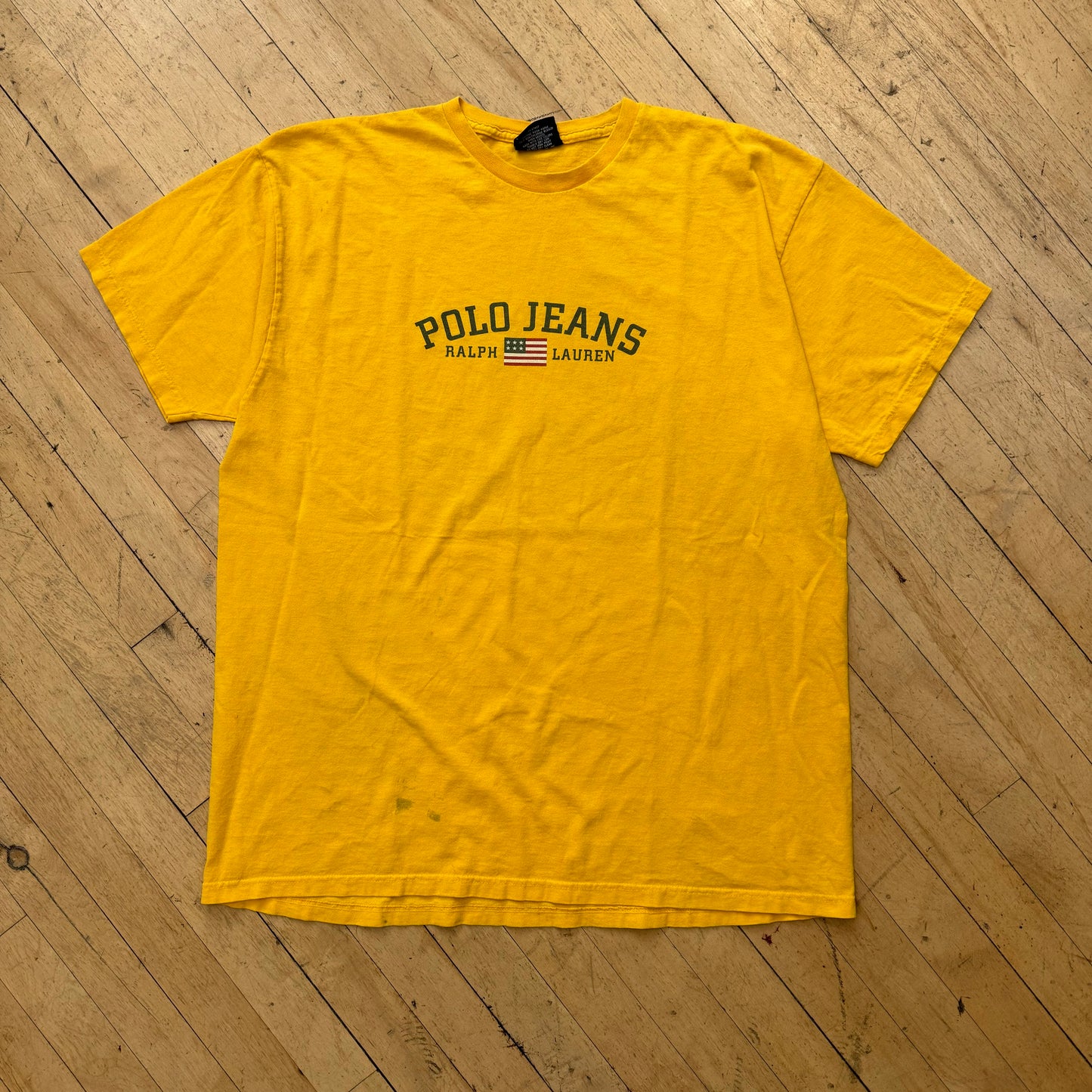 Vintage Polo Jeans SpellOut T-shirt Sz L