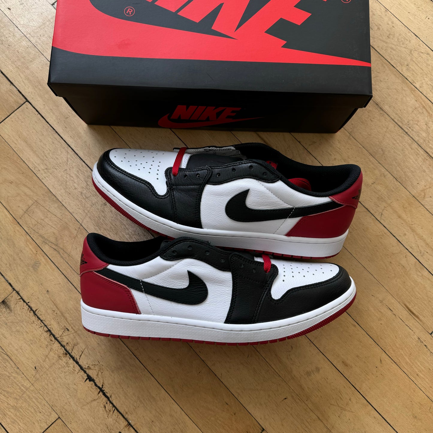 Jordan 1 Low Black Toe Sz 12 (DS)