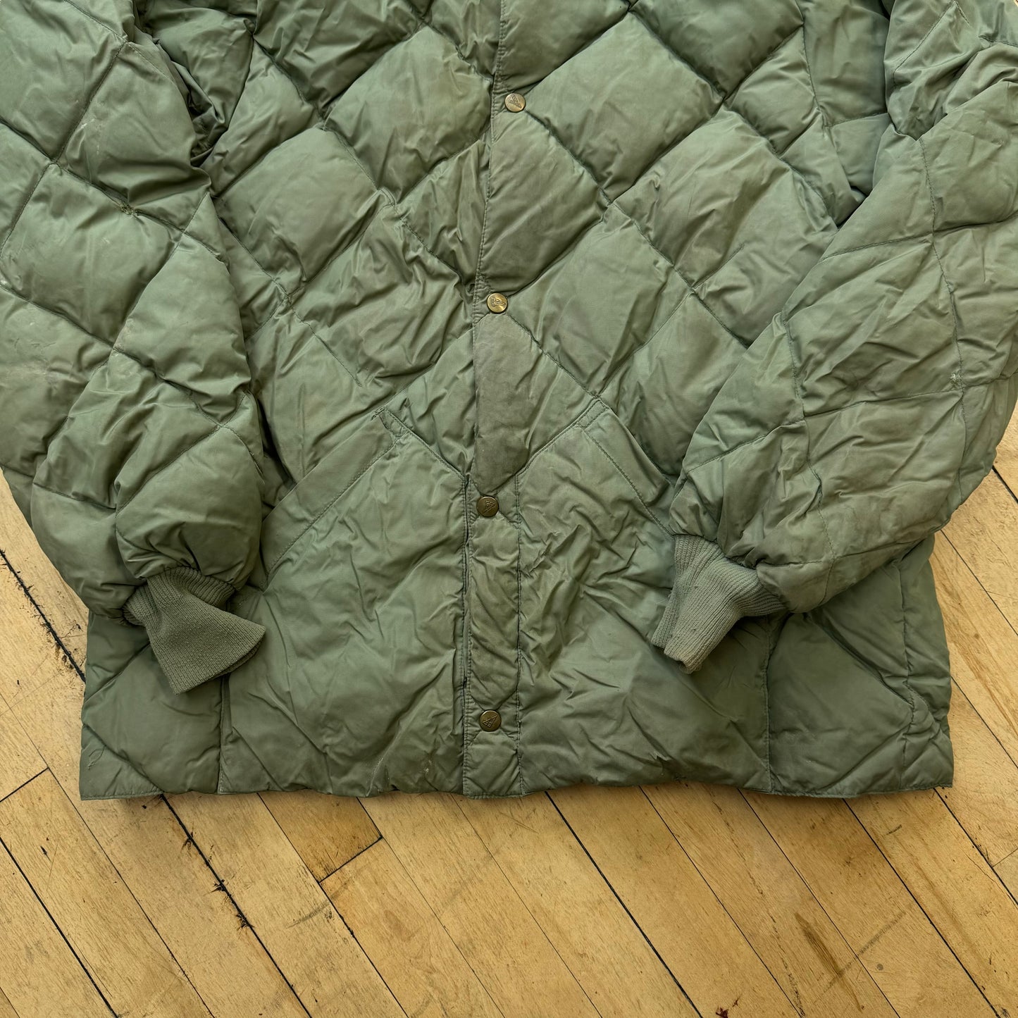 Vintage Eddie Bauer Down Quilted Puffer Jacket Sz XL