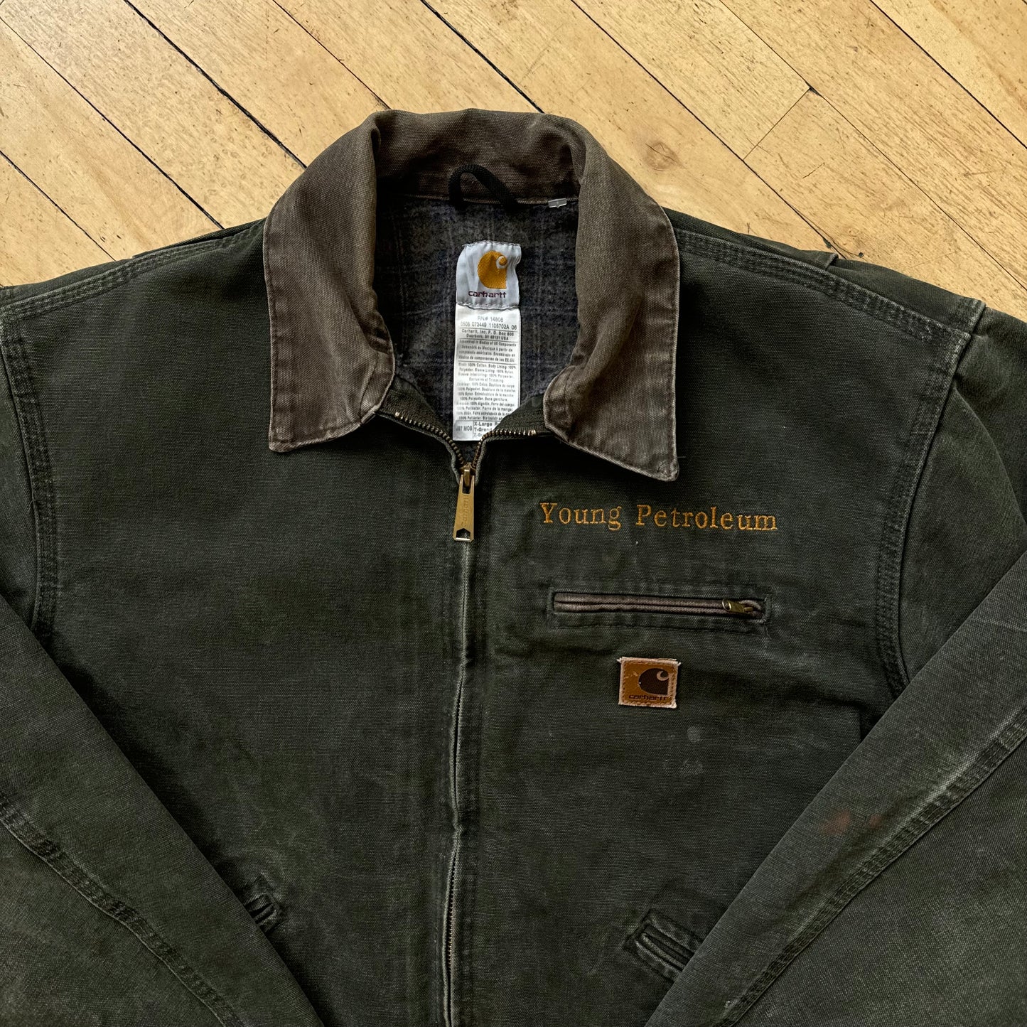 Vintage Olive Carhartt Detroit Jacket Sz XL