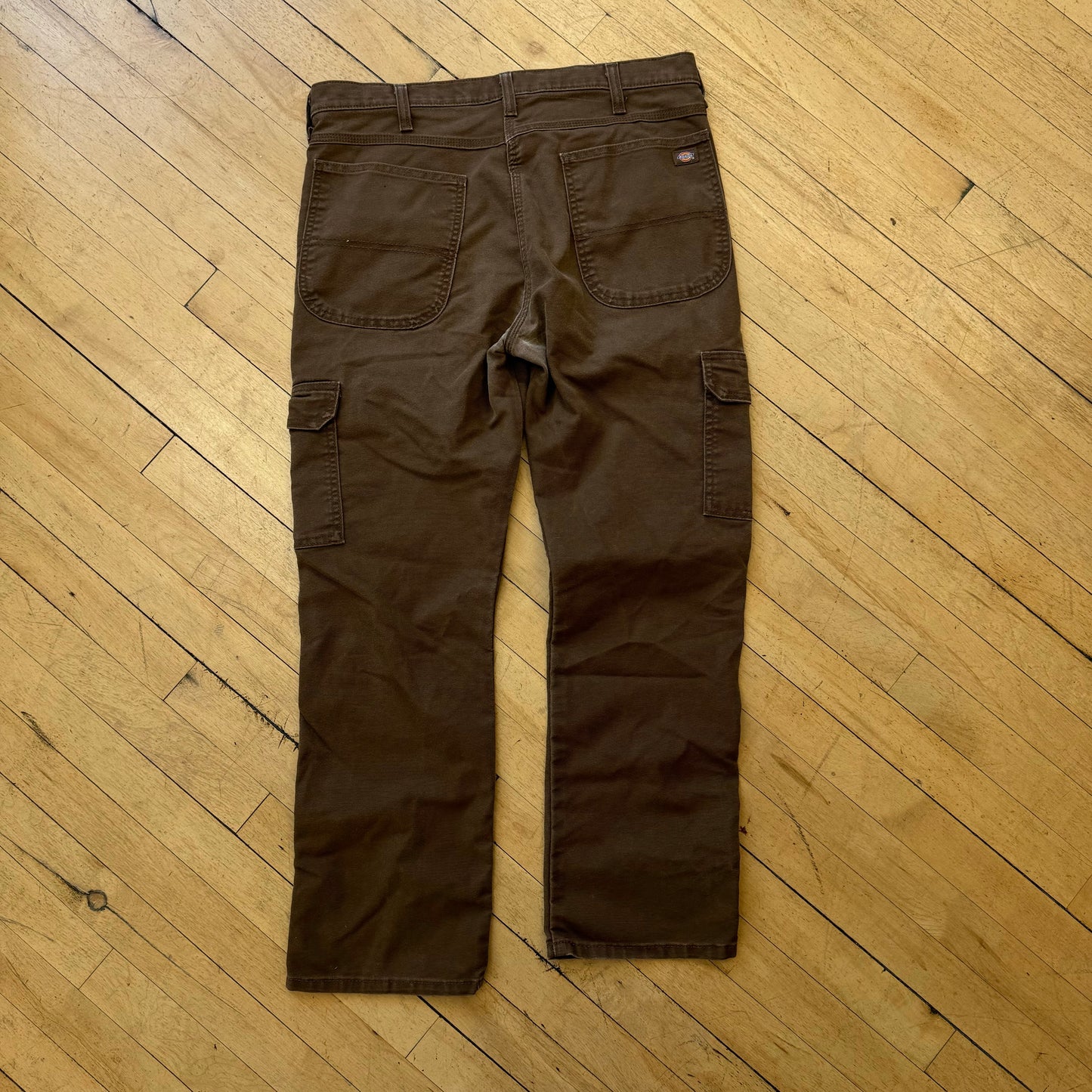 Y2K Brown Dickie Cargo Pants Sz 34x30