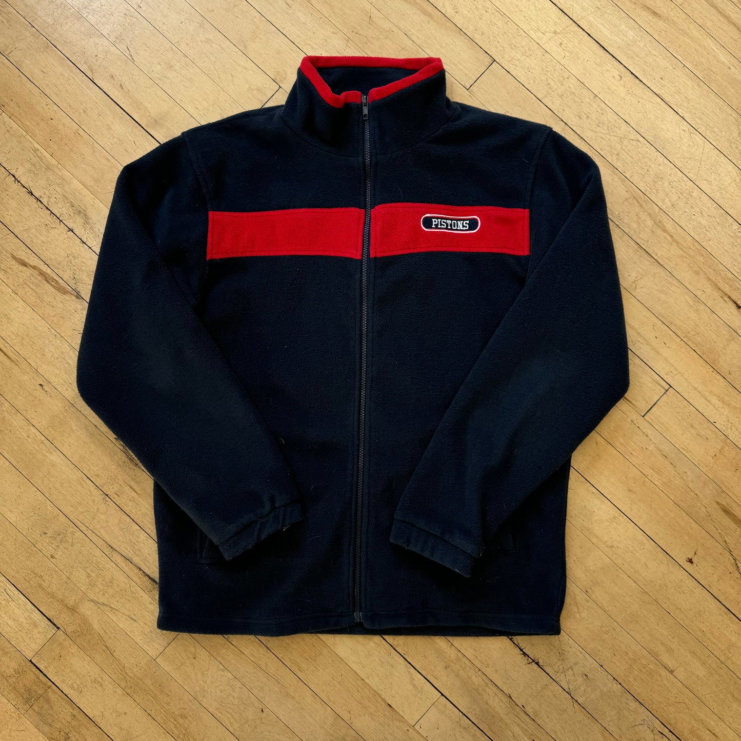 Vintage Detroit Pistons Fleece Jacket Sz L