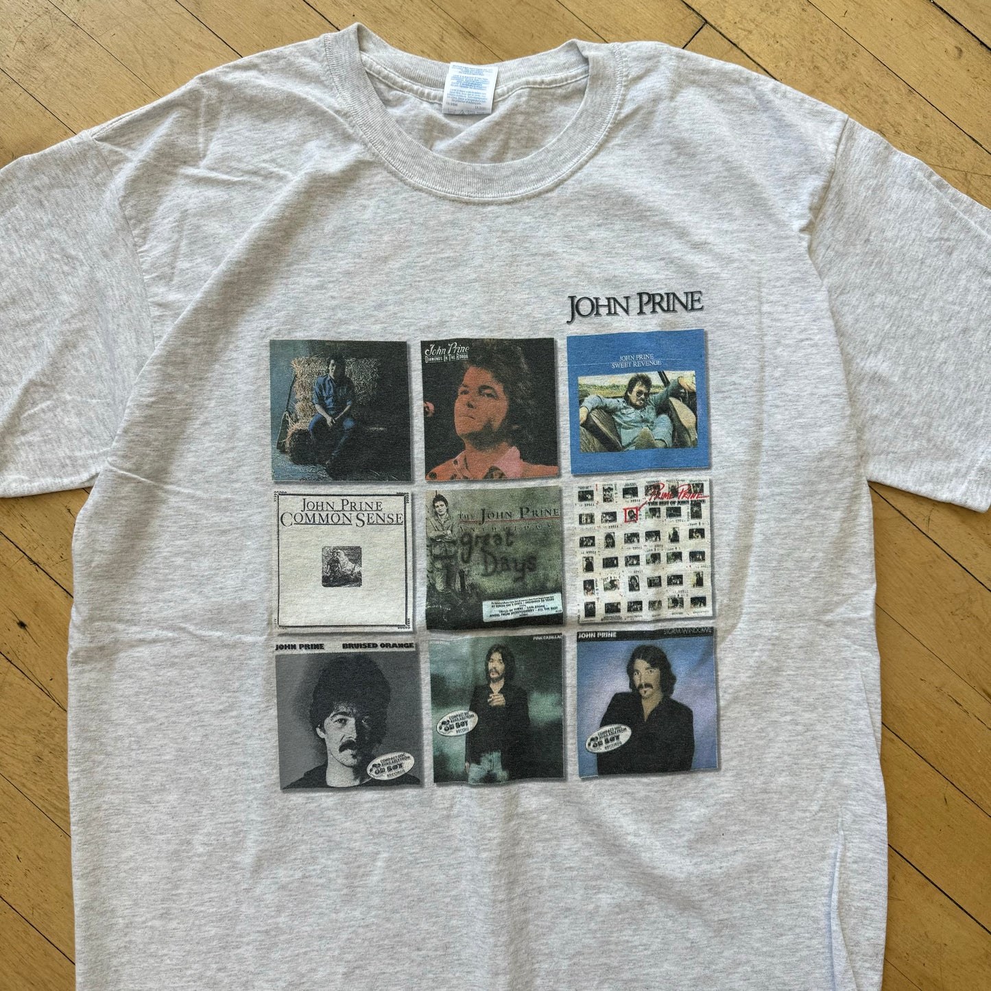 Vintage John Prine OhBoy Records T-shirt Sz L