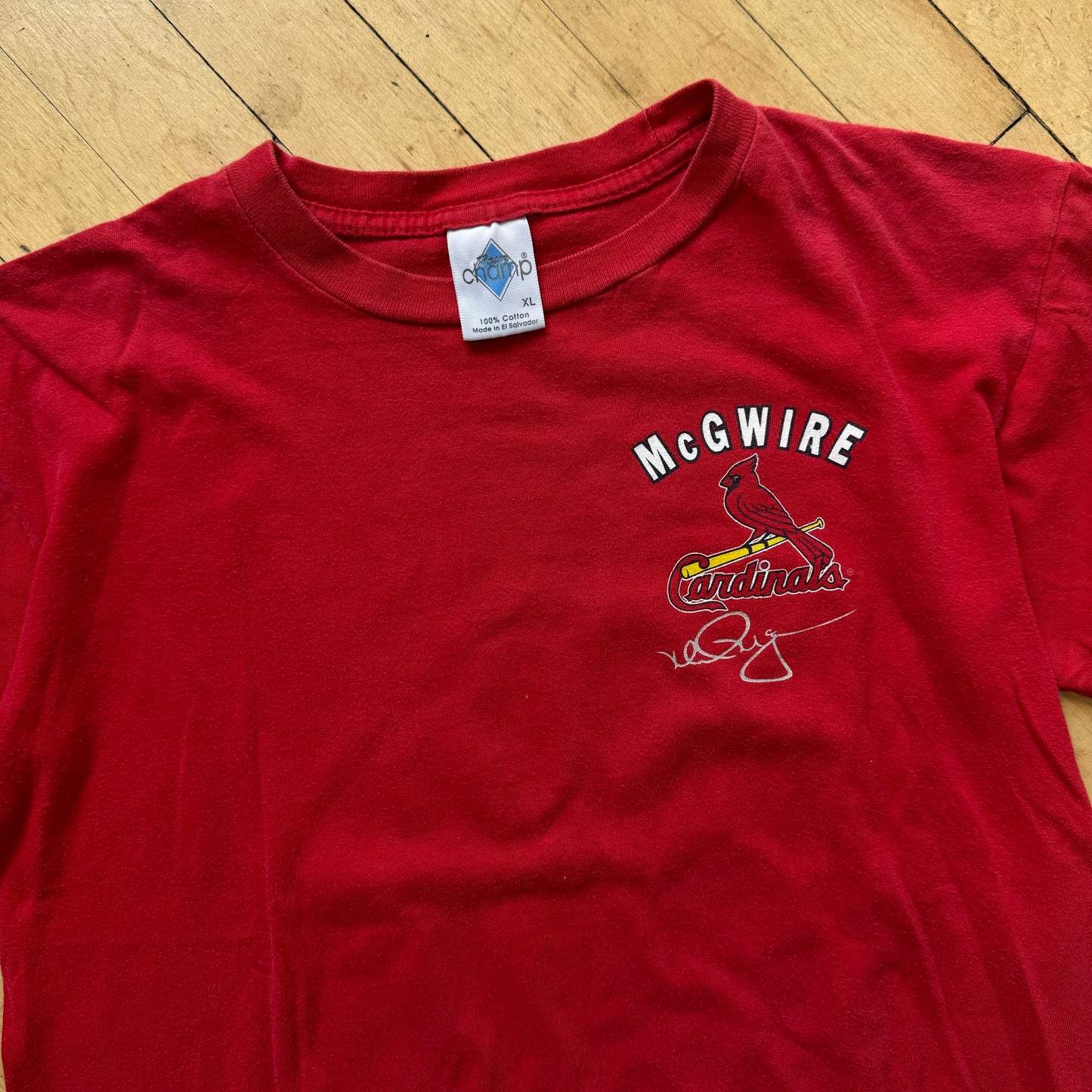 Vintage Cardinals Mark McGwire T-shirt Sz YTH XL
