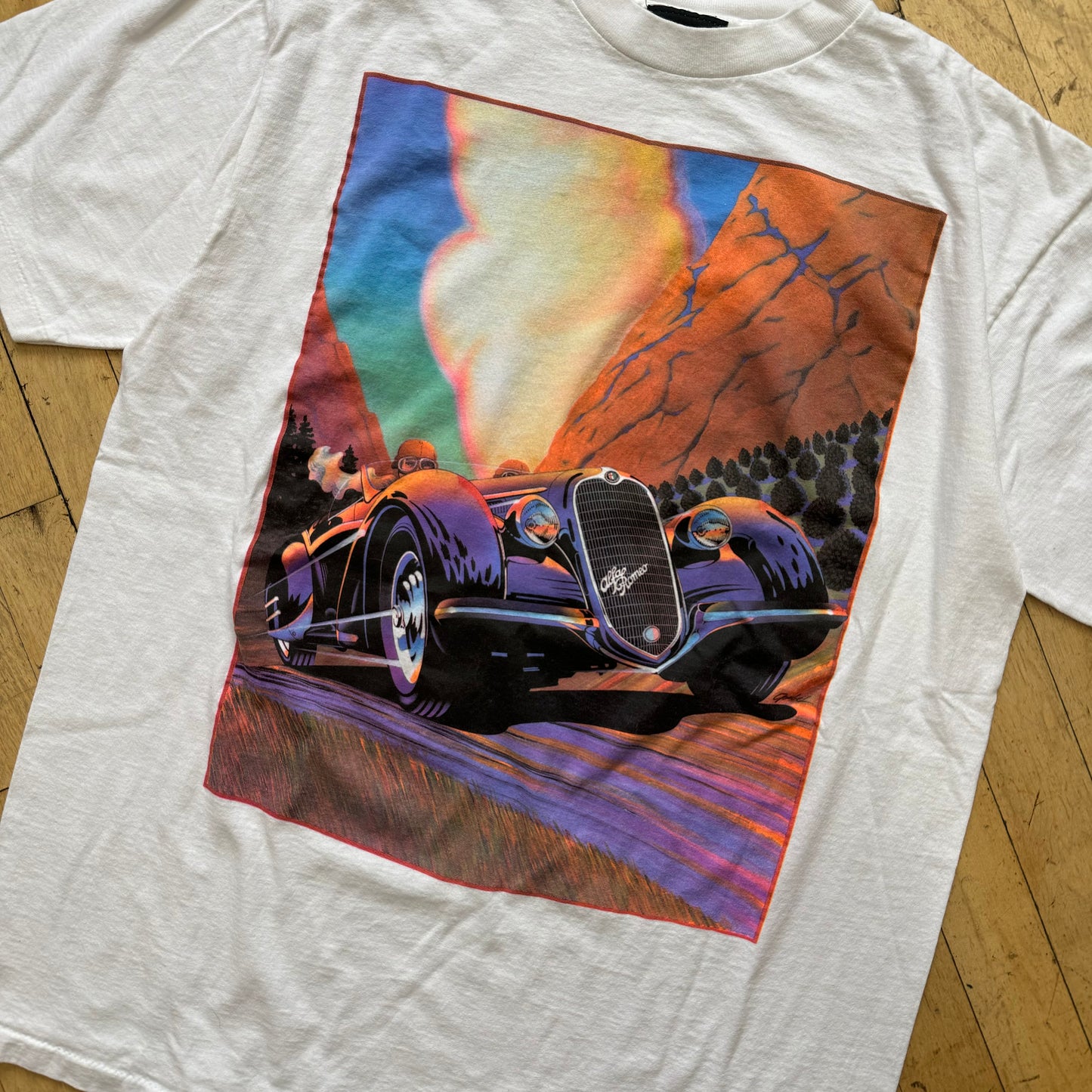 Vintage Alpha Romeo T-shirt Sz XL
