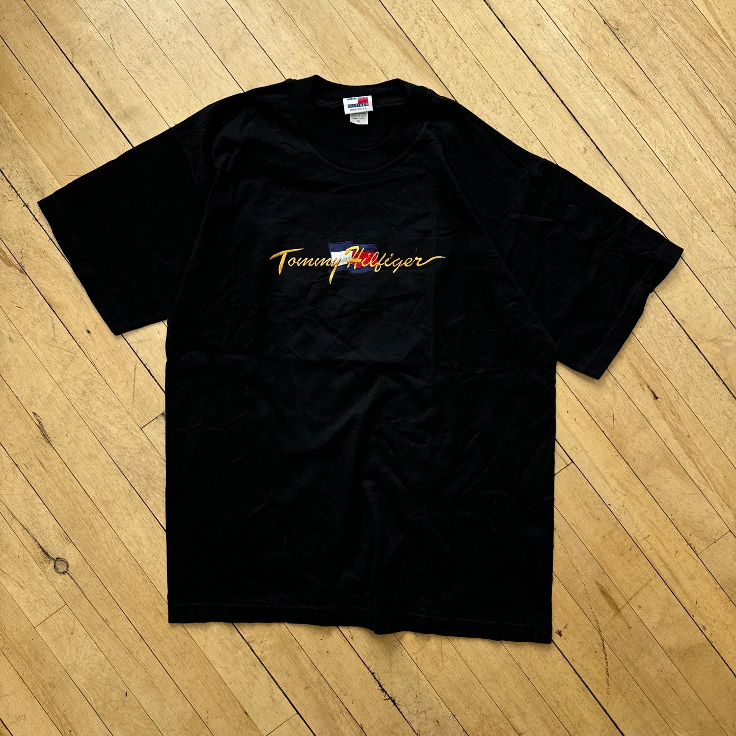 Vintage Bootleg Tommy Hilfiger SpellOut T-shirt Sz XL