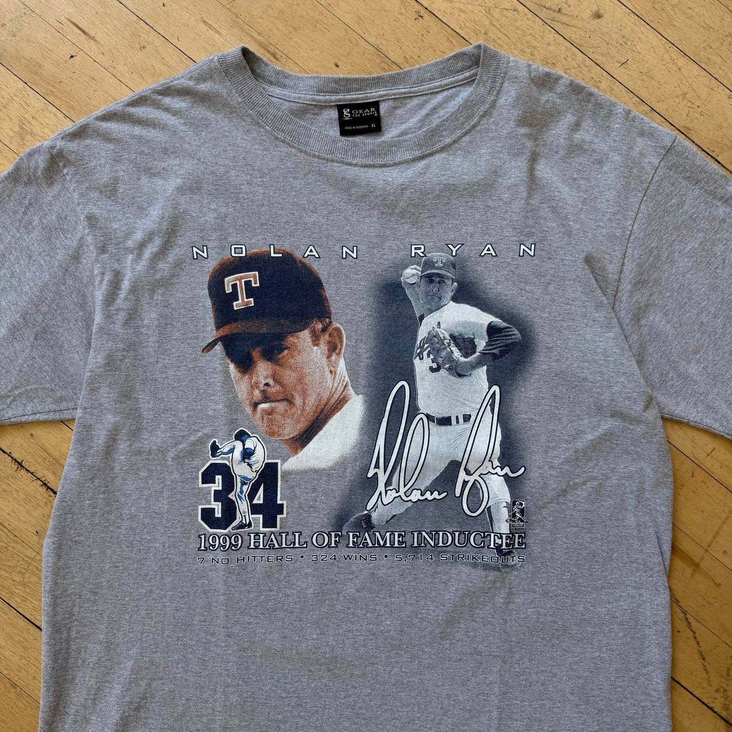 Vintage Nolan Rayan Baseball T-shirt Sz XL