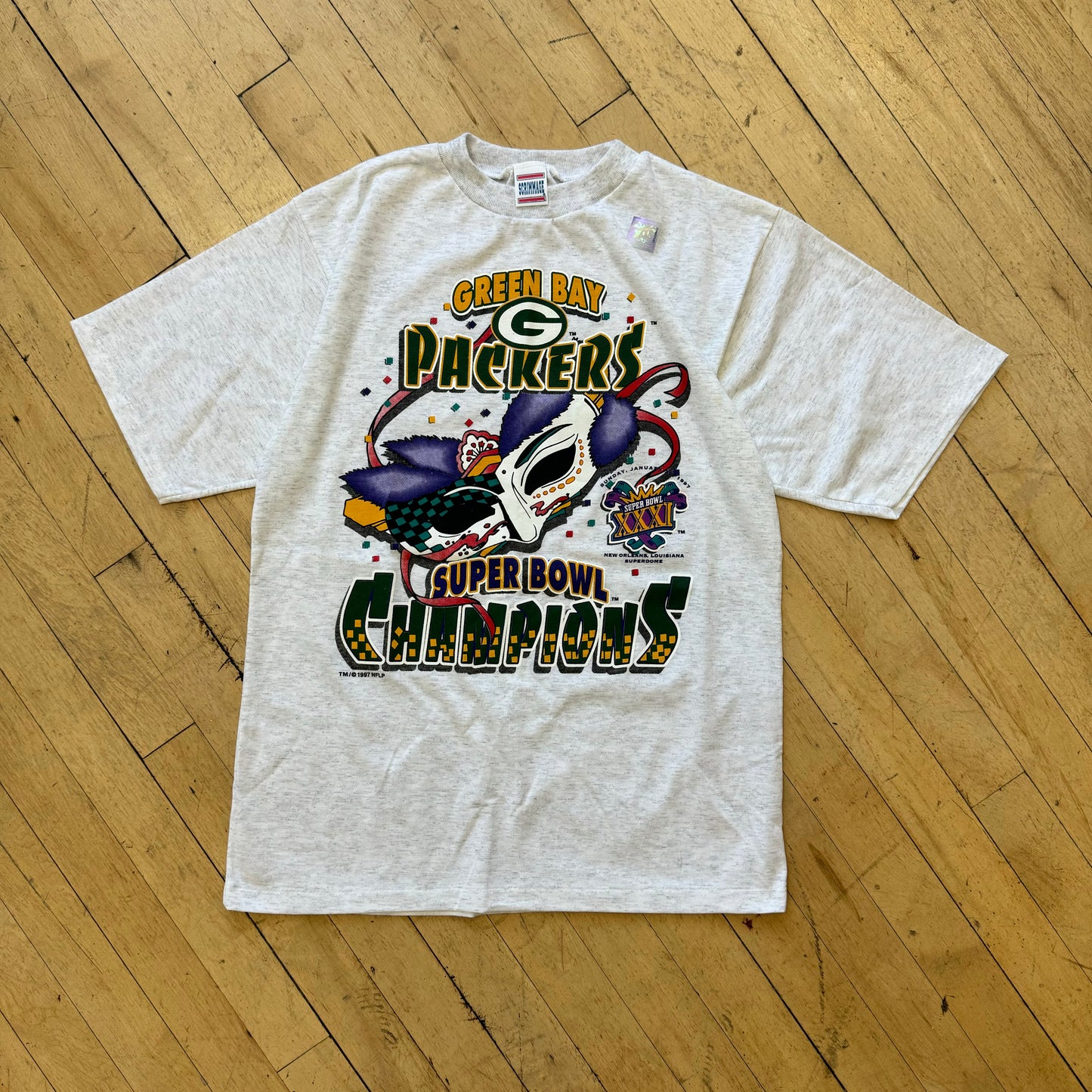 Vintage Green Bay Packers Super Bowl T-shirt Sz L