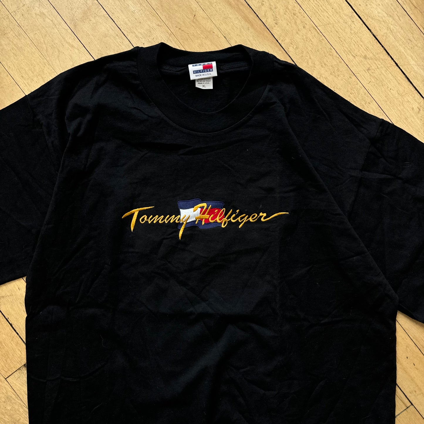 Vintage Bootleg Tommy Hilfiger SpellOut T-shirt Sz XL