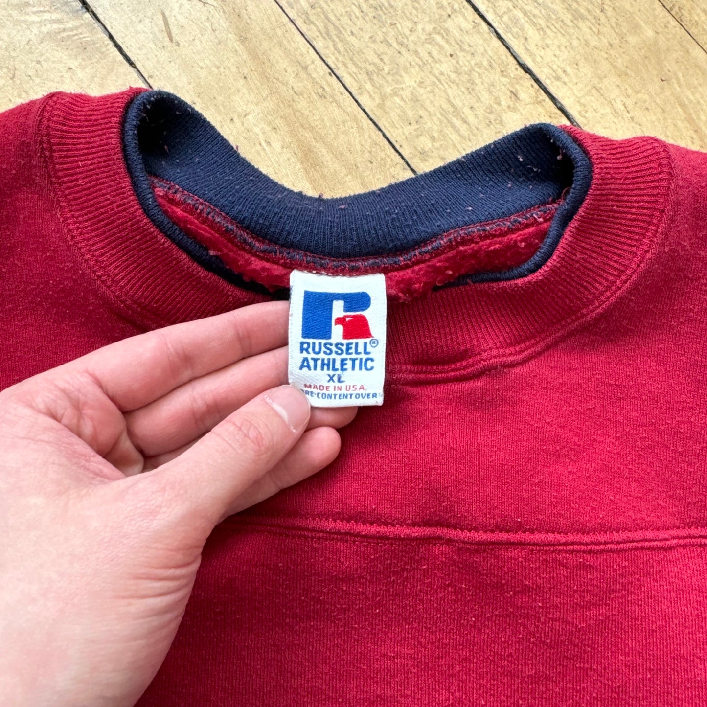 Vintage Russell Athletic Blank Crewneck Sz XL