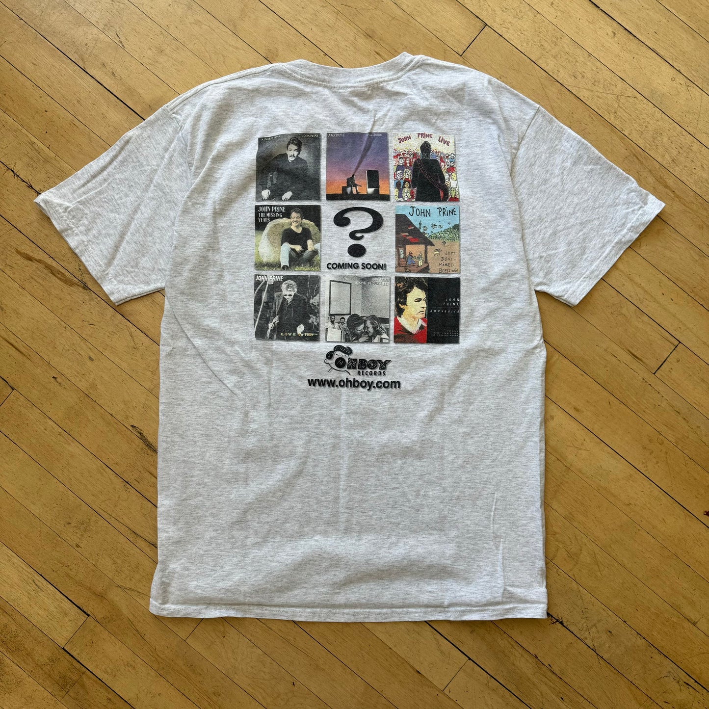 Vintage John Prine OhBoy Records T-shirt Sz L