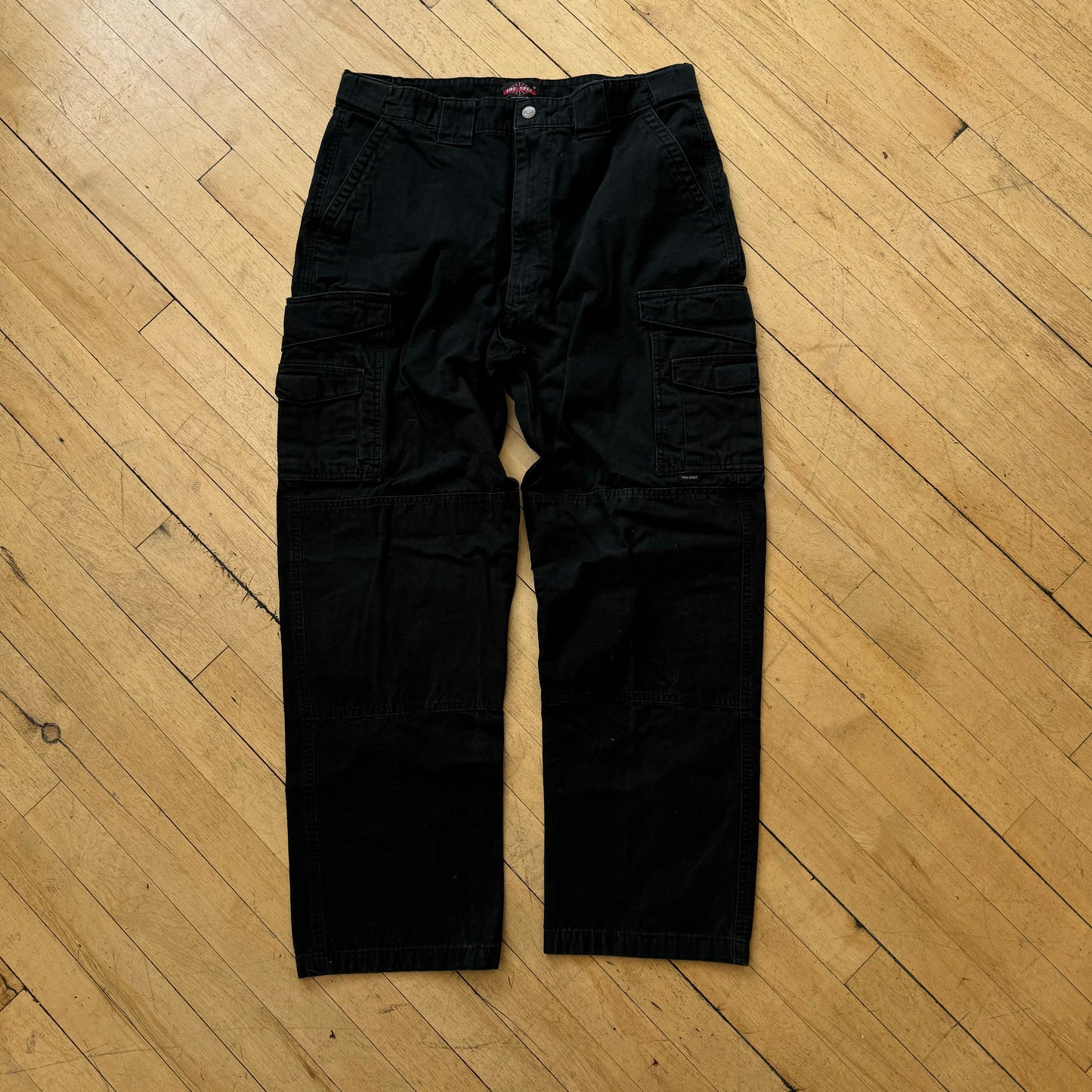 Vintage True-Spec Black Cargo Khaki Pants Sz 34