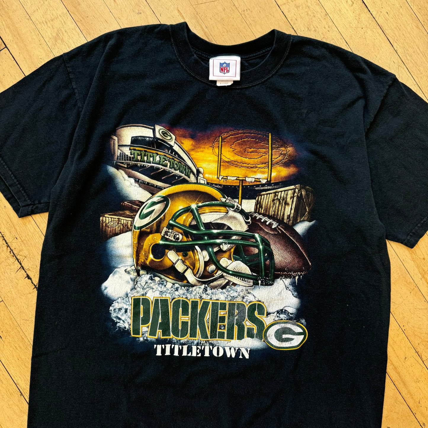 Vintage GreenBay Packers Title-town T-shirt Sz XL