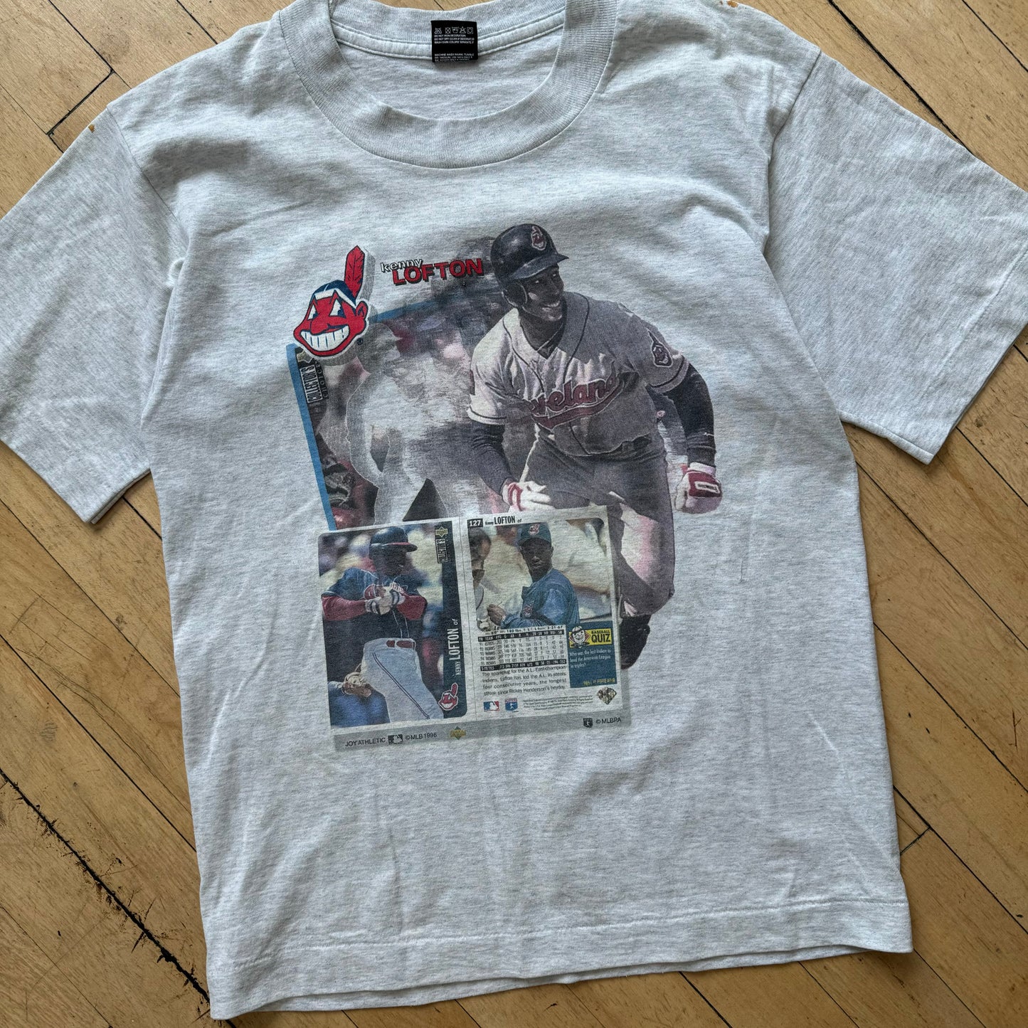 Vintage Kenny Lofton Card T-shirt Sz S