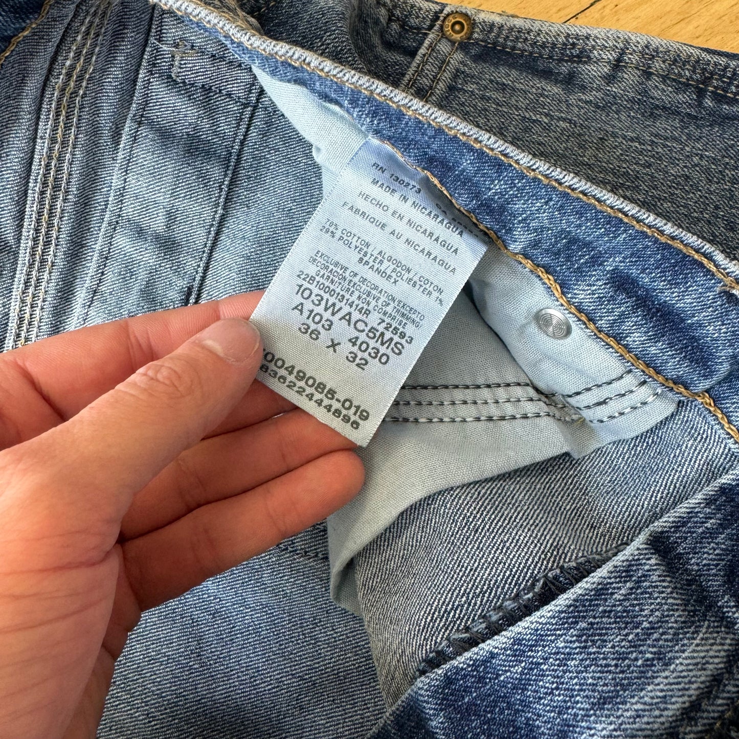 Vintage Wrangler Riggs Denim Jeans Sz 36x32