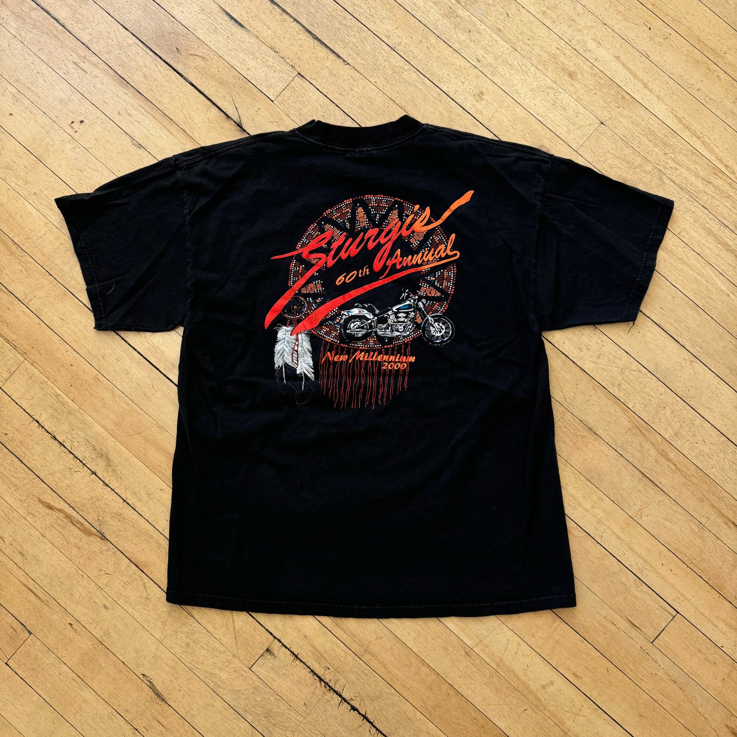 Vintage Sturgis Bike Rally T-shirt Sz L