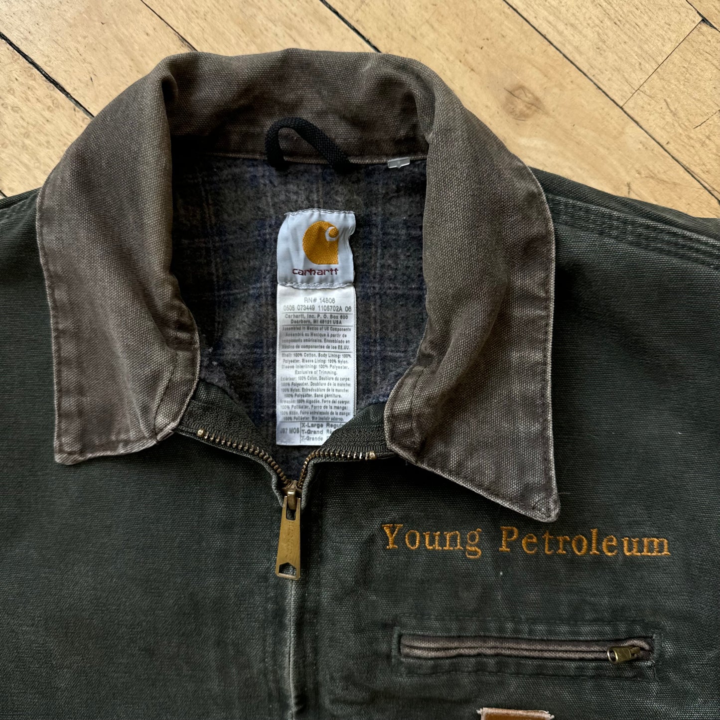 Vintage Olive Carhartt Detroit Jacket Sz XL