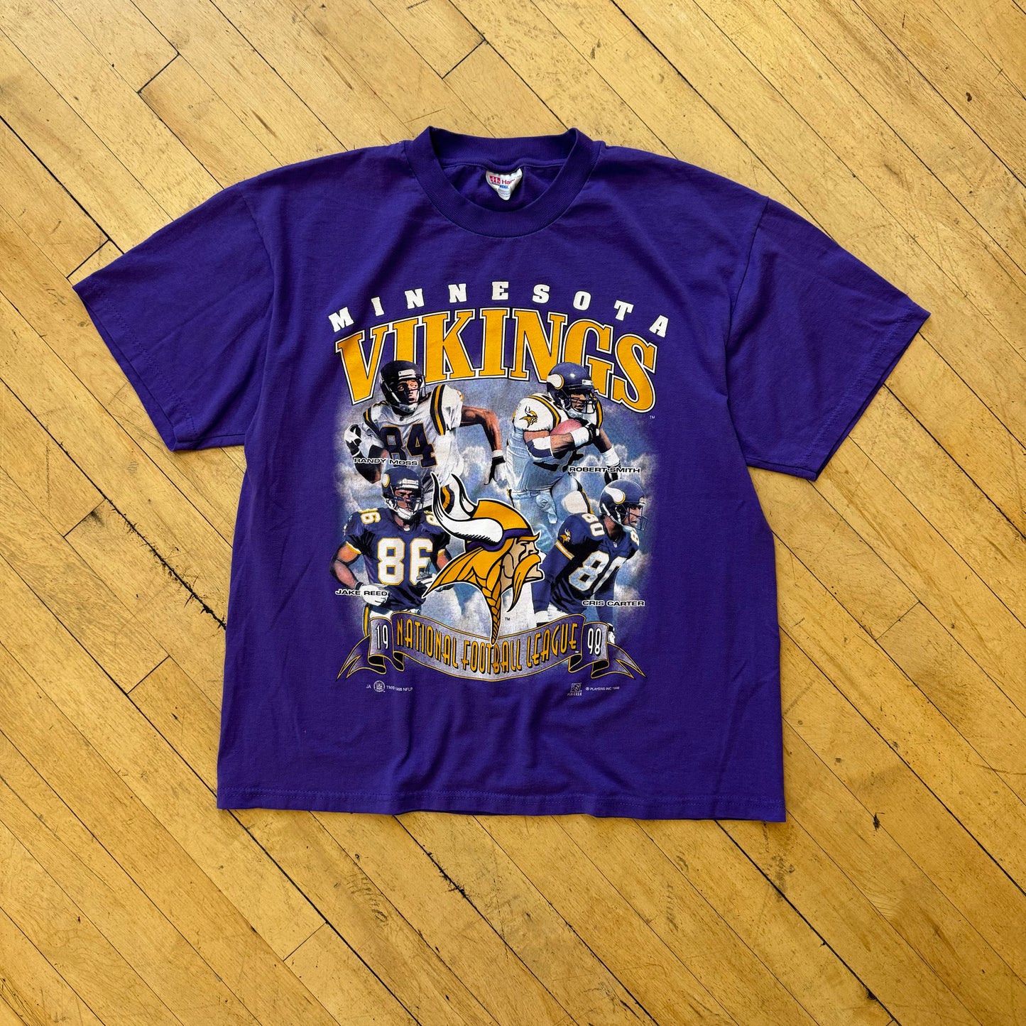 Vintage Minnesota Vikings Player T-shirt Sz L