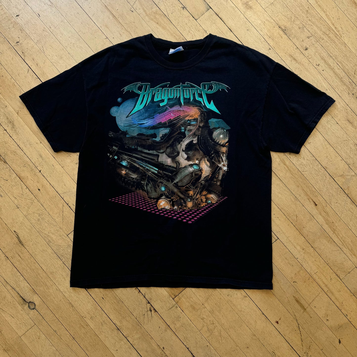 Y2K Dragon Force T-shirt Sz L