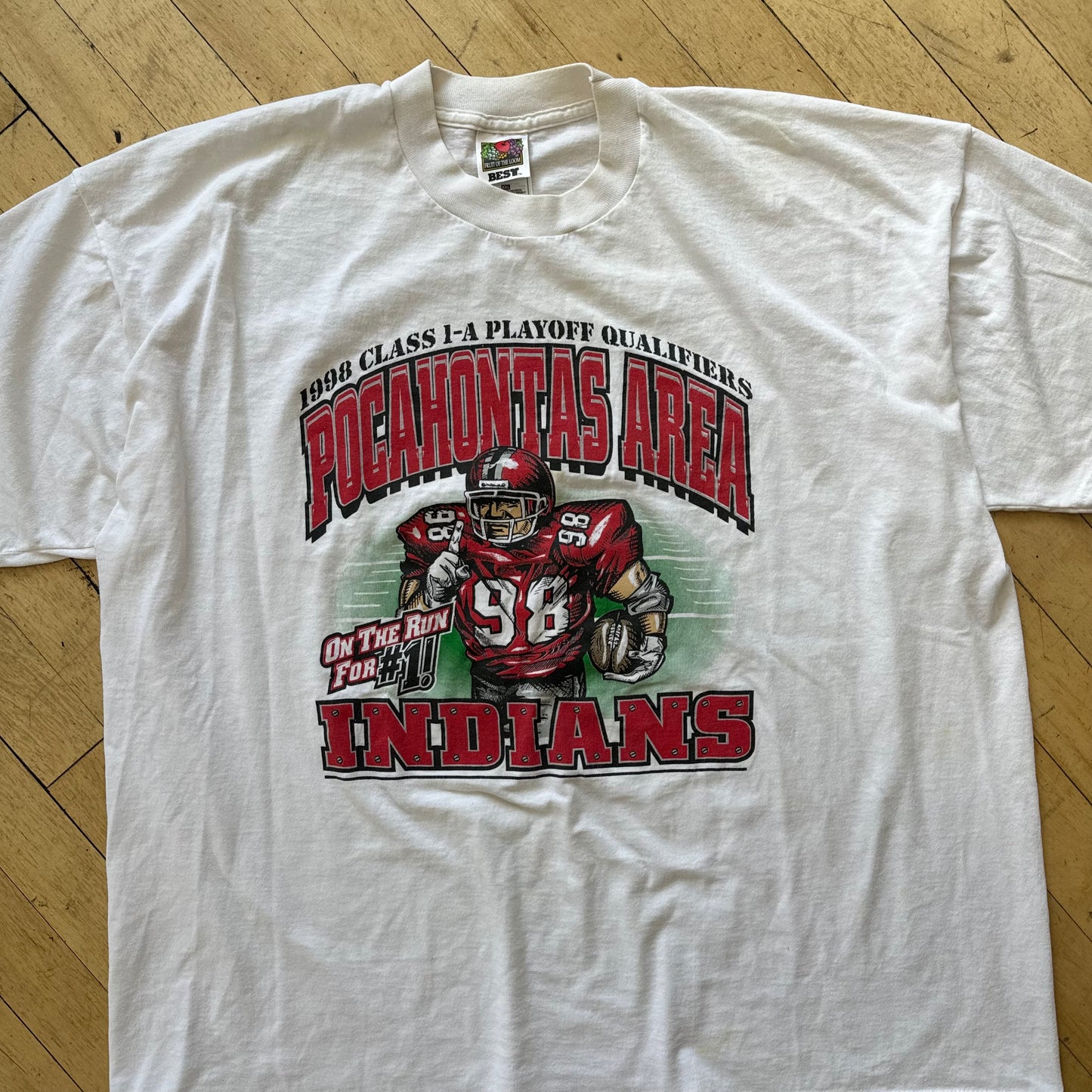 Vintage Indians Playoff Football T-shirt Sz XL