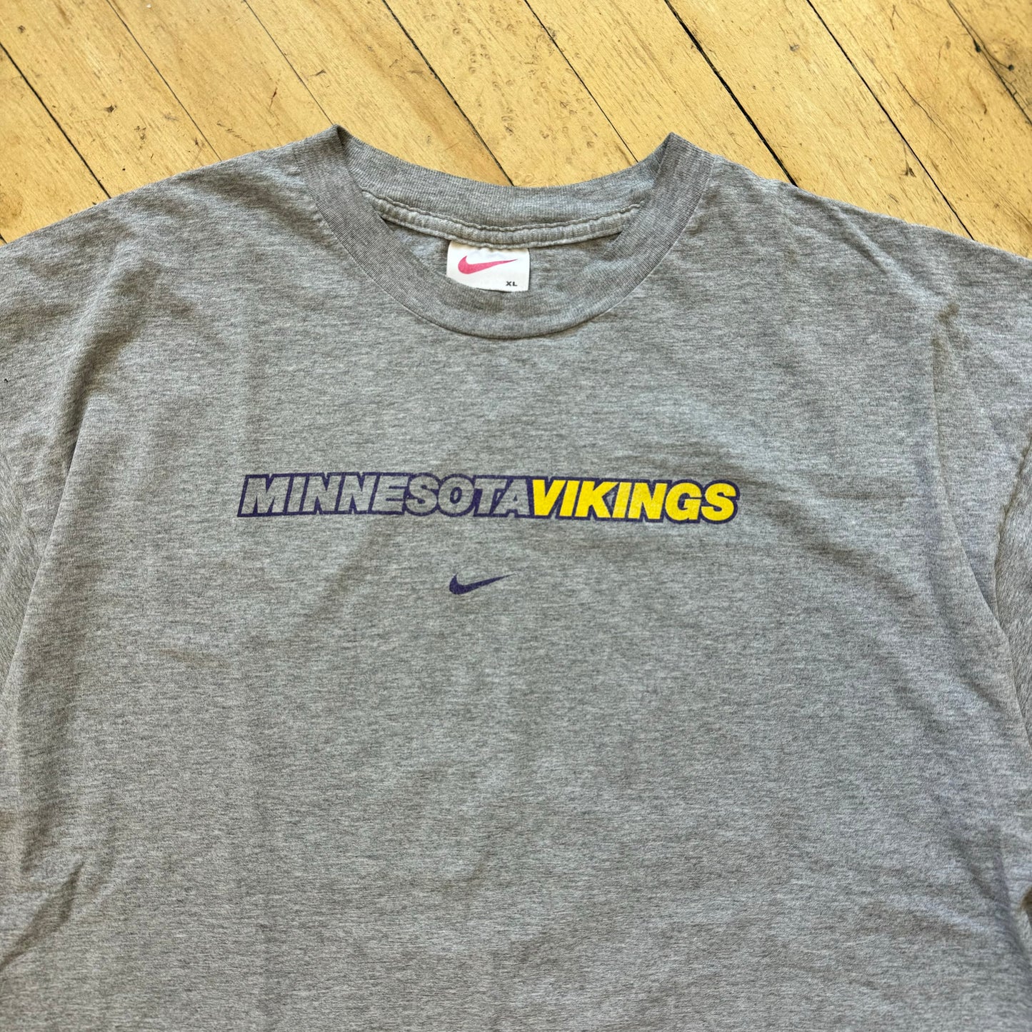 Vintage Nike Minnesota Vikings SpellOut T-shirt Sz XL