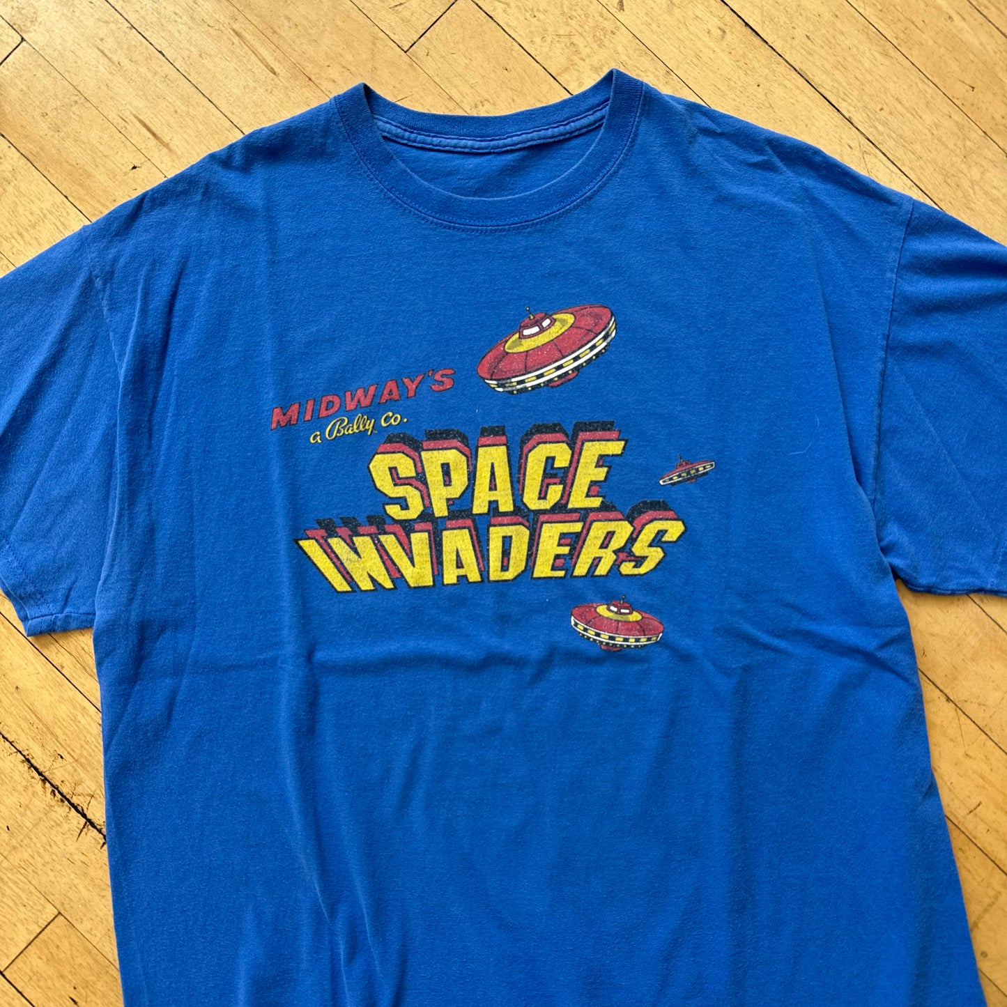 Vintage Space Invaders T-shirt Sz L