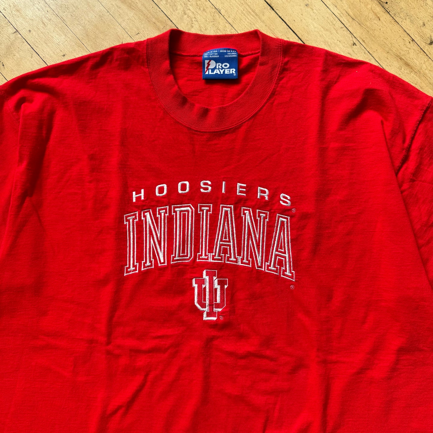 Vintage Indiana Hoosiers Embroidered T-shirt Sz XL
