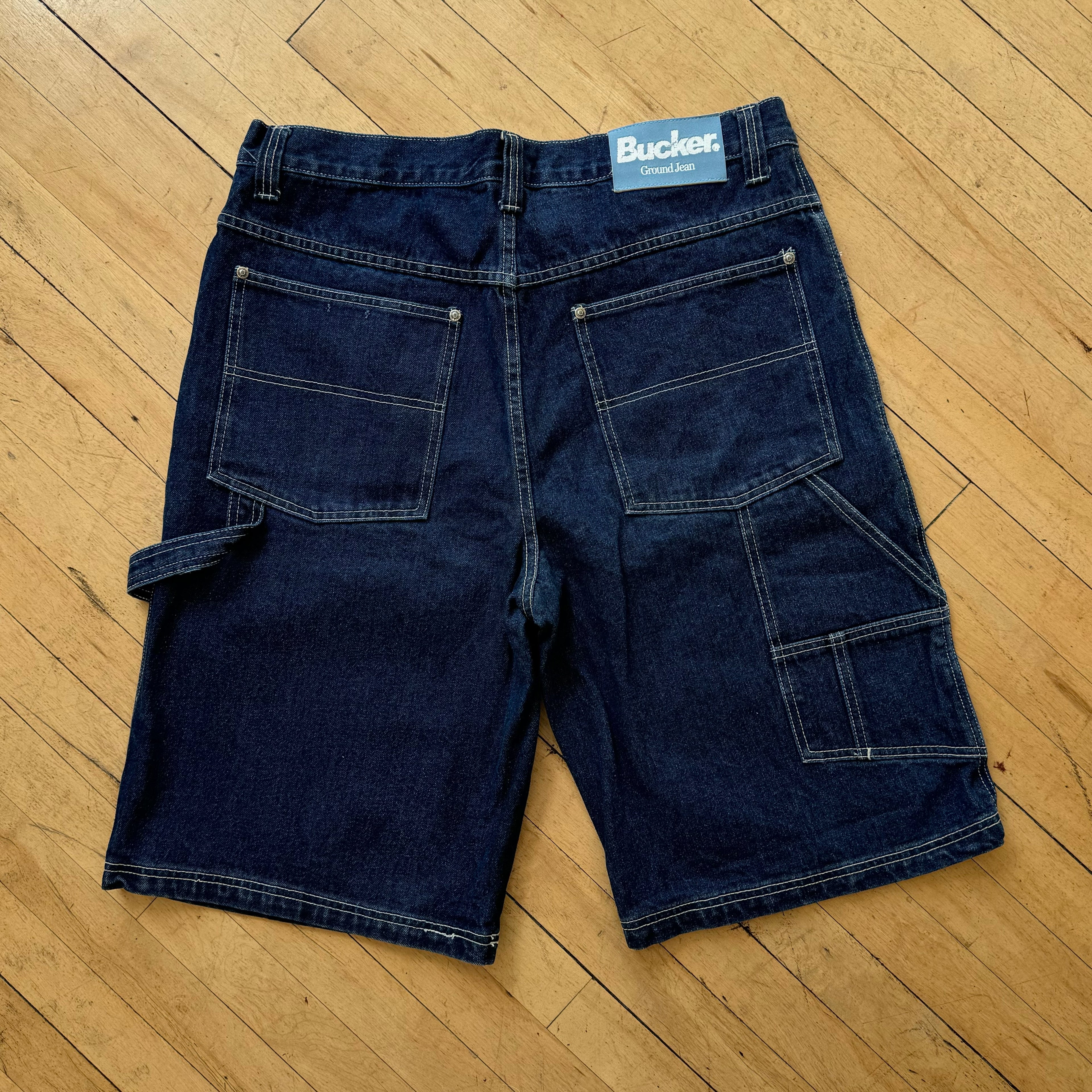 Y2K Bucker Jean Denim Jean Shorts Sz 38