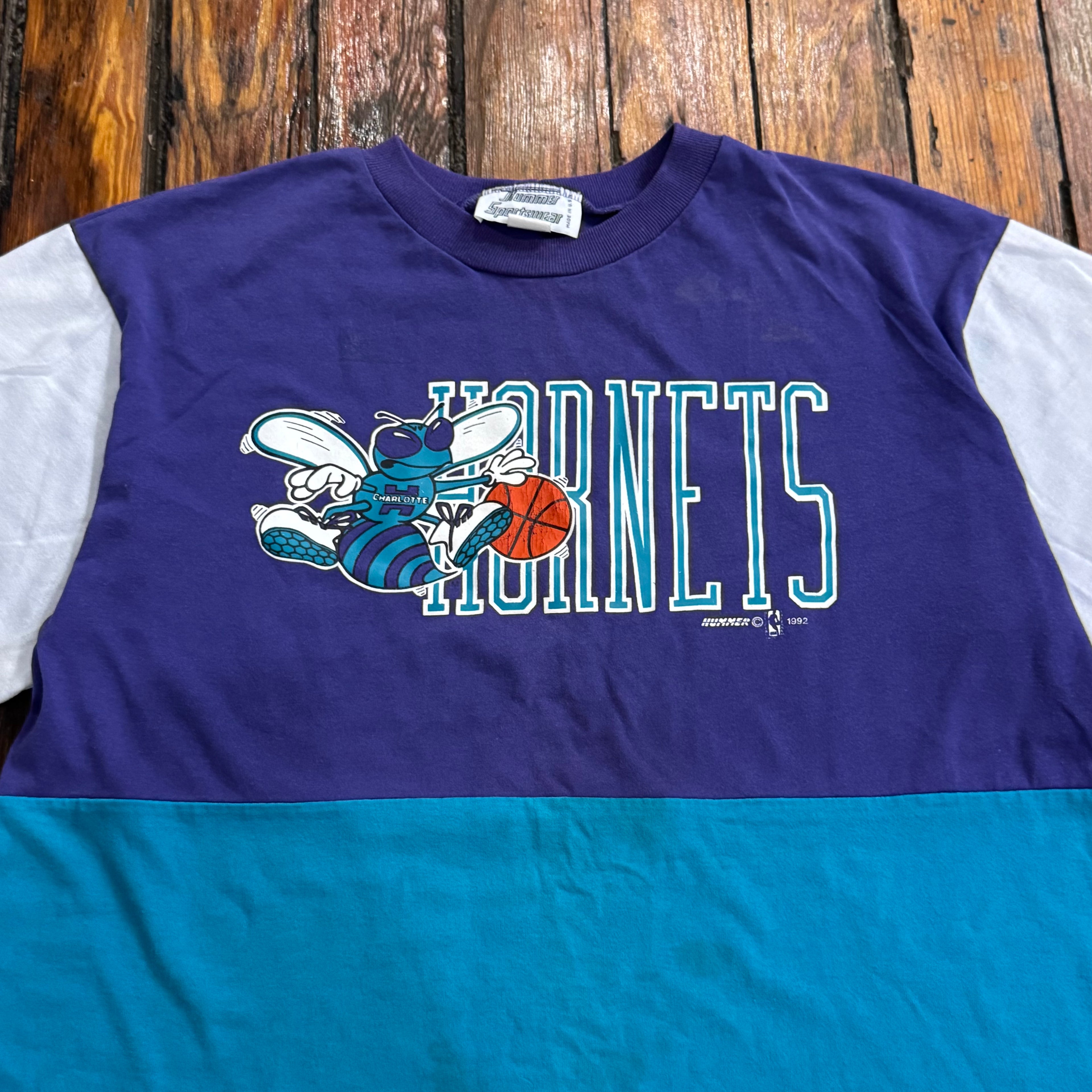 Vintage Charlotte Hornets T-shirt Sz L