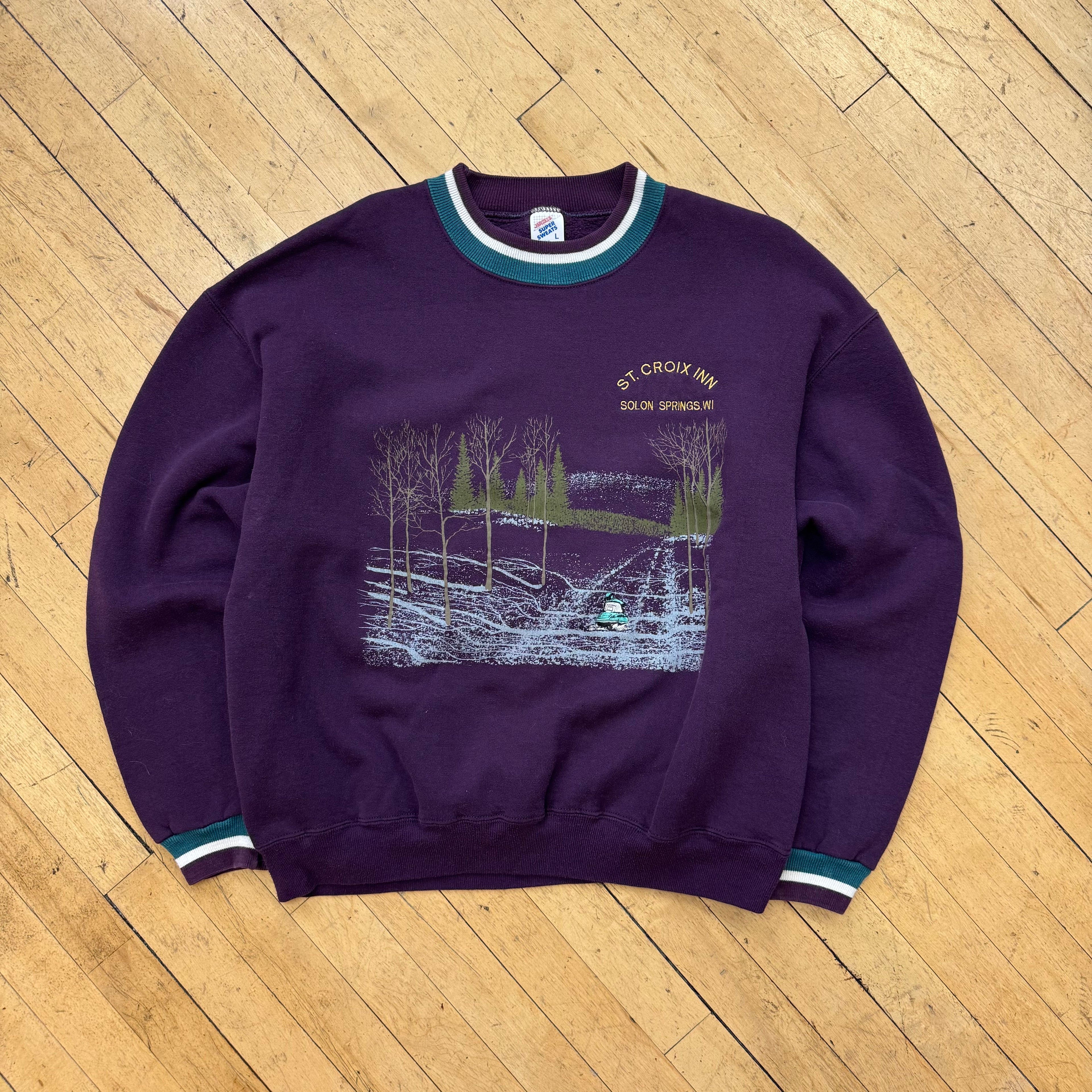 Vintage St. Croix Inn Ski CrewNeck Sz L
