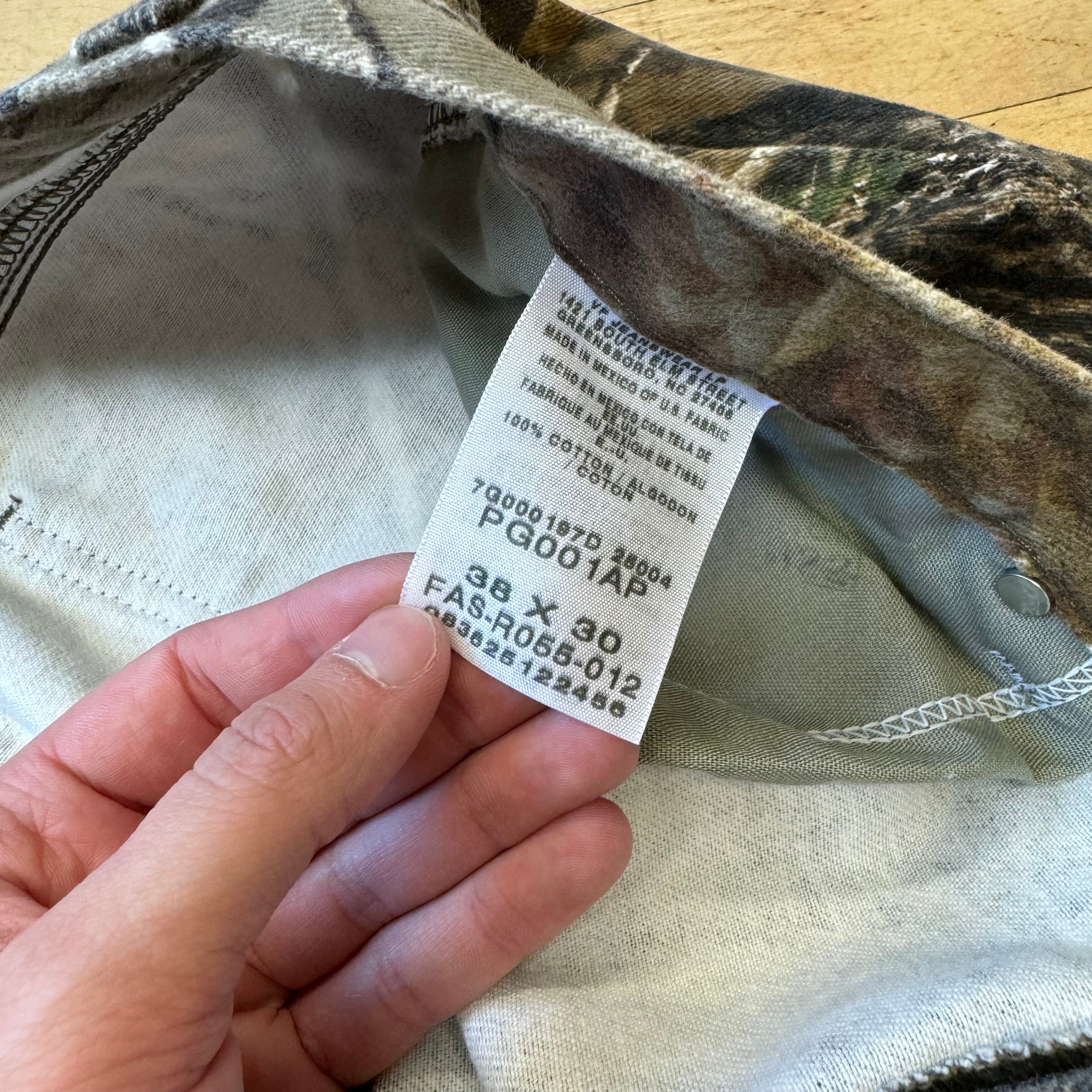 Vintage Wrangler Camo Denim Jeans Sz 38x30