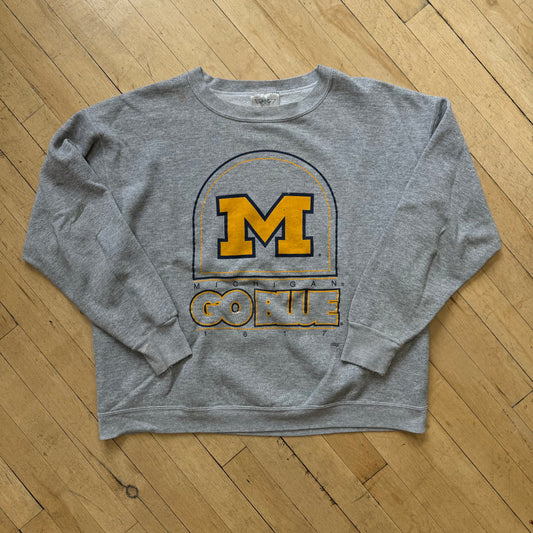 Vintage Michigan Go Blue Crewneck Sz XL