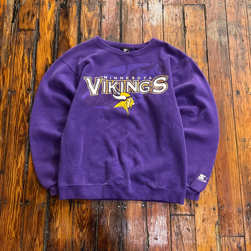 Vintage Minnesota Vikings Starter CrewNeck Sz M