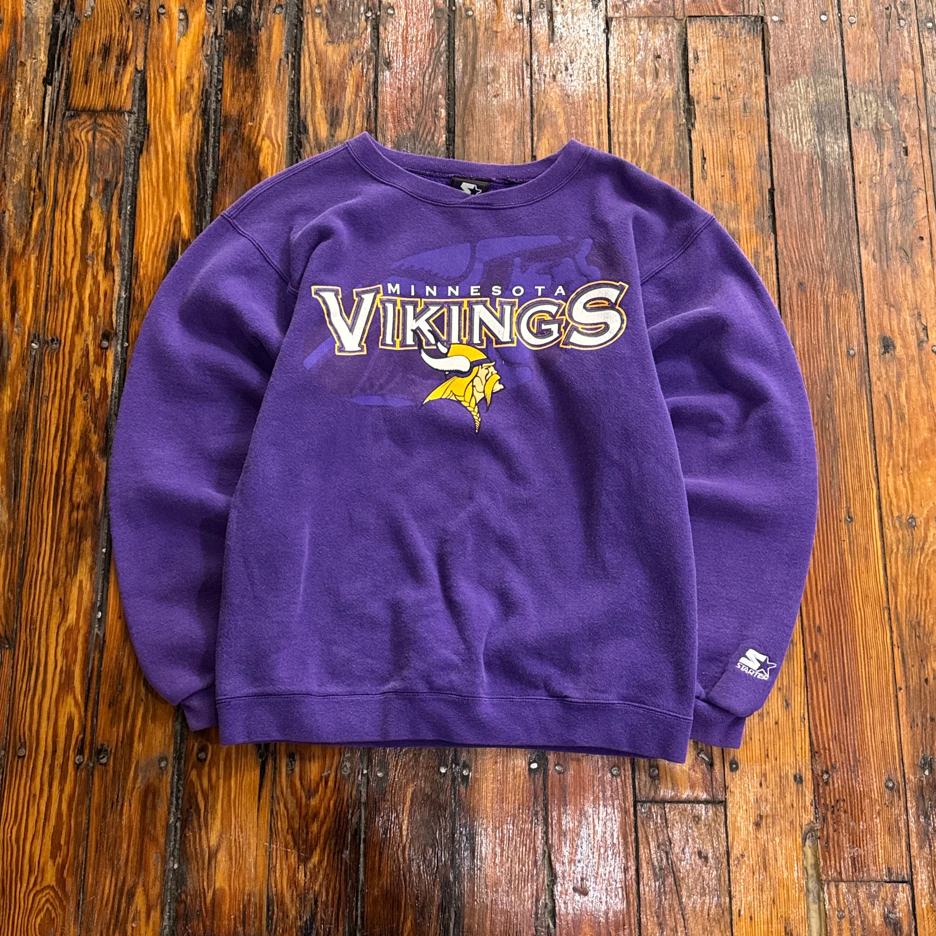 Vintage Minnesota Vikings Starter CrewNeck Sz M