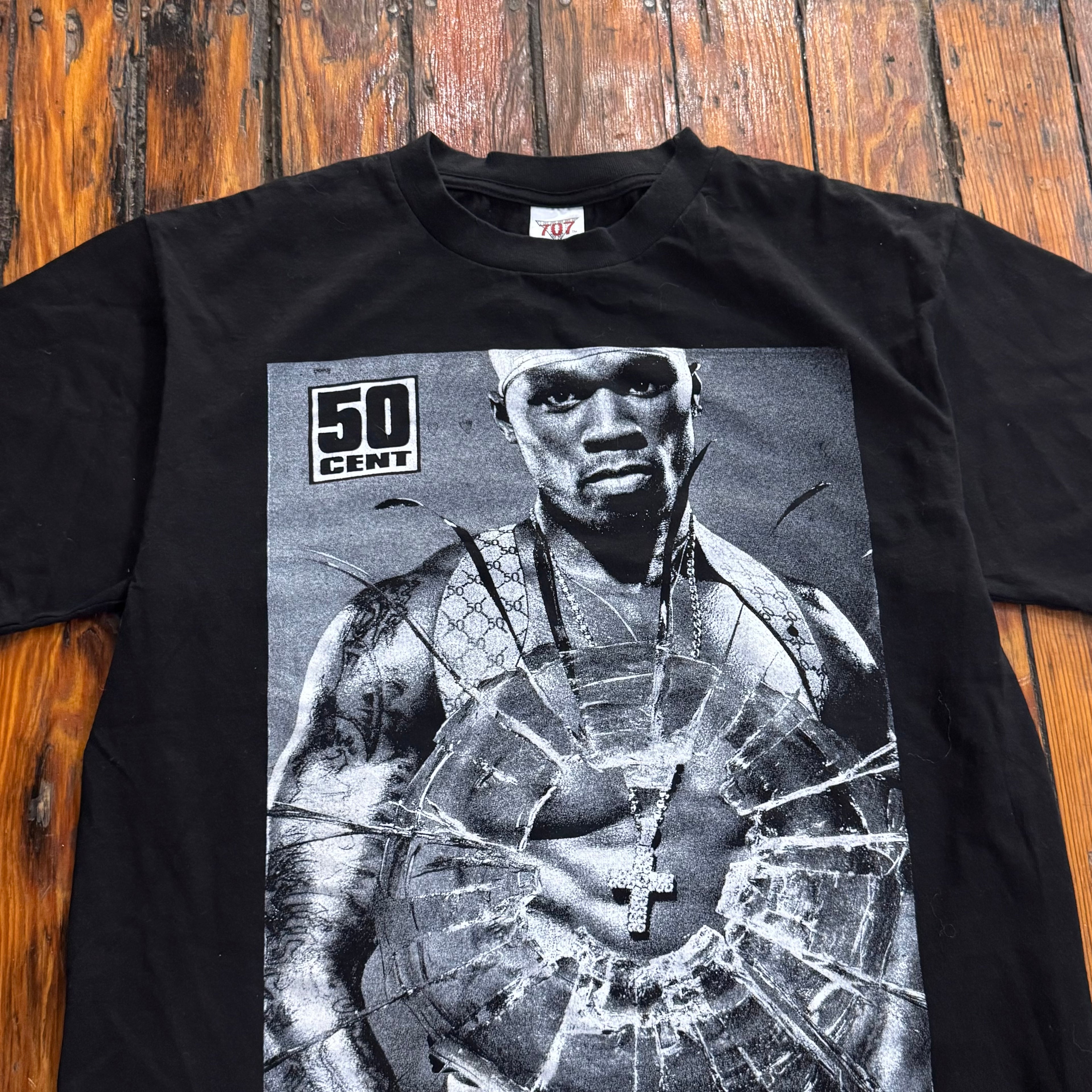 Vintage 50 Cent Get Rich or Die Trying T-shirt Sz L
