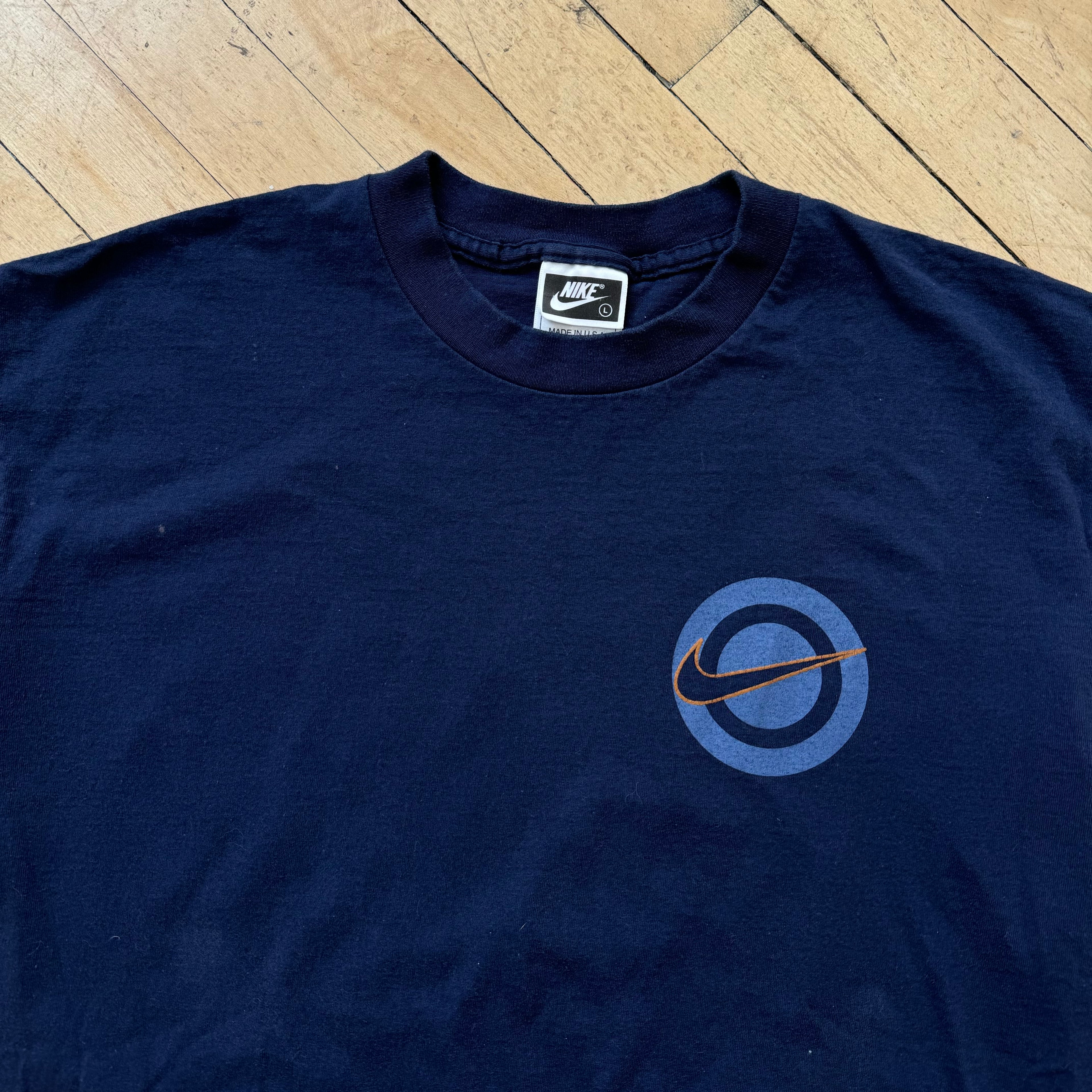 Vintage Nike Circle Logo T-shirt Sz L