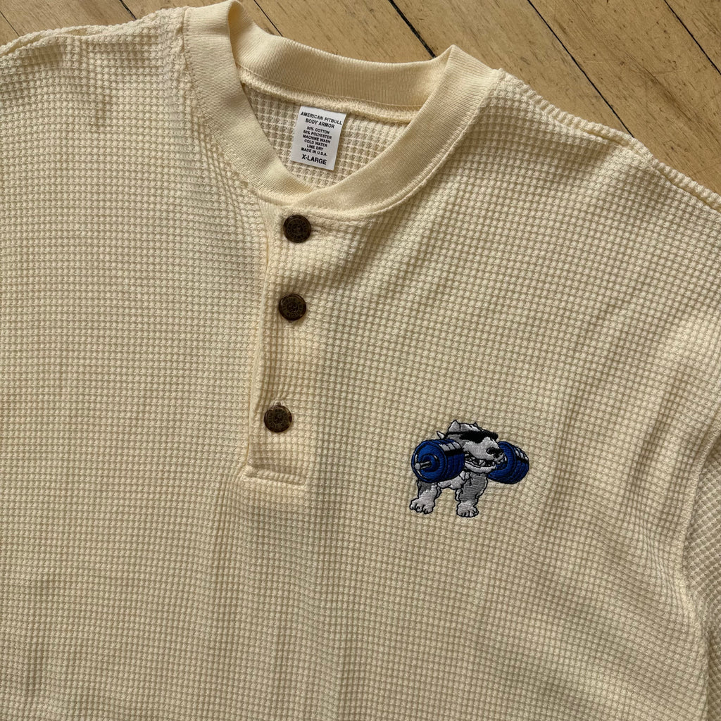 Vintage American Pitbull Body Amour Waffle T-shirt Sz XL